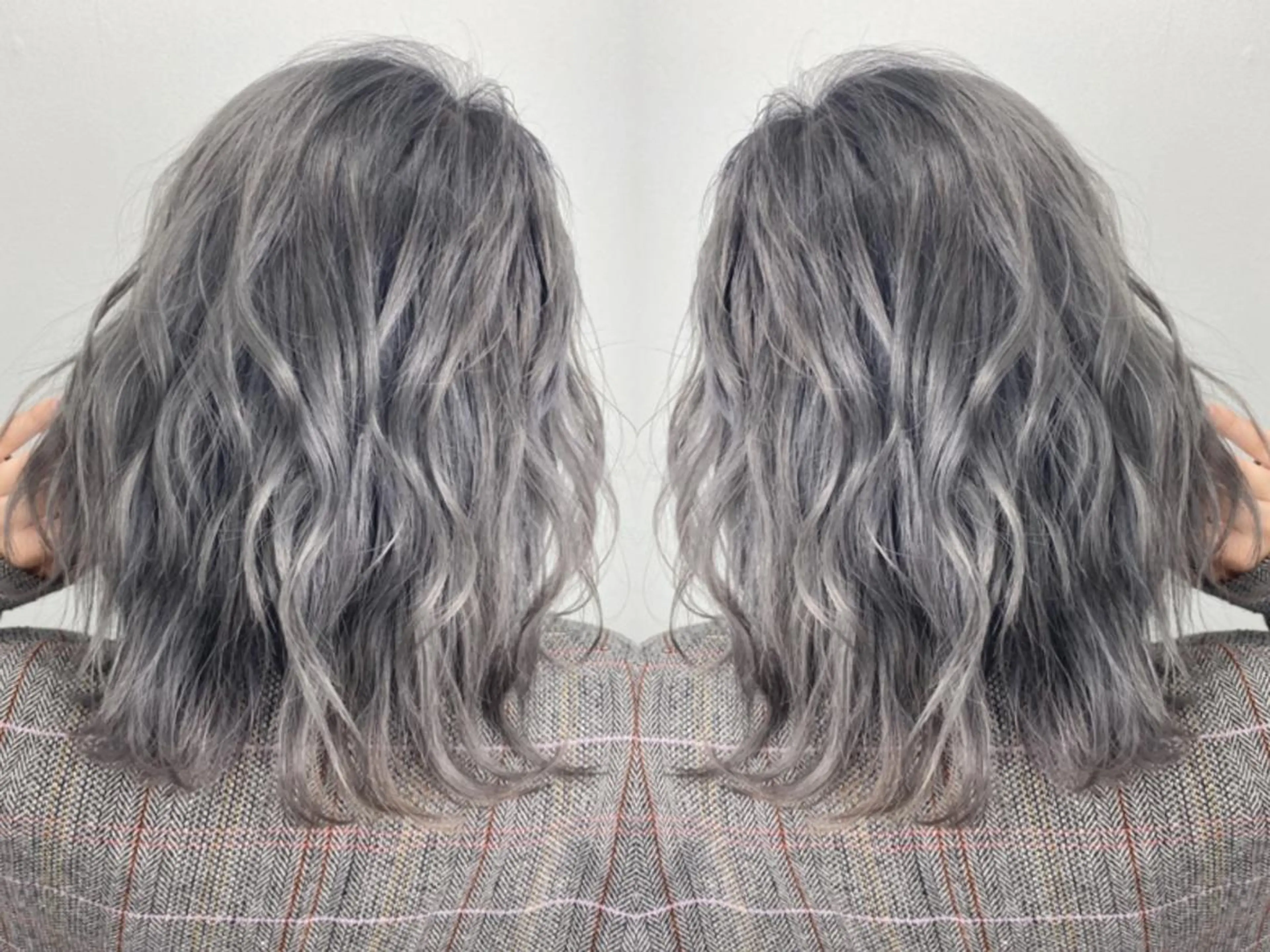 ロング ネイル カラー パーマ ヘアアレンジ マツエク・マツパ メンズ キッズ ブリーチ特化型✂️ ハイトーンカラー👨のヘアスタイル
