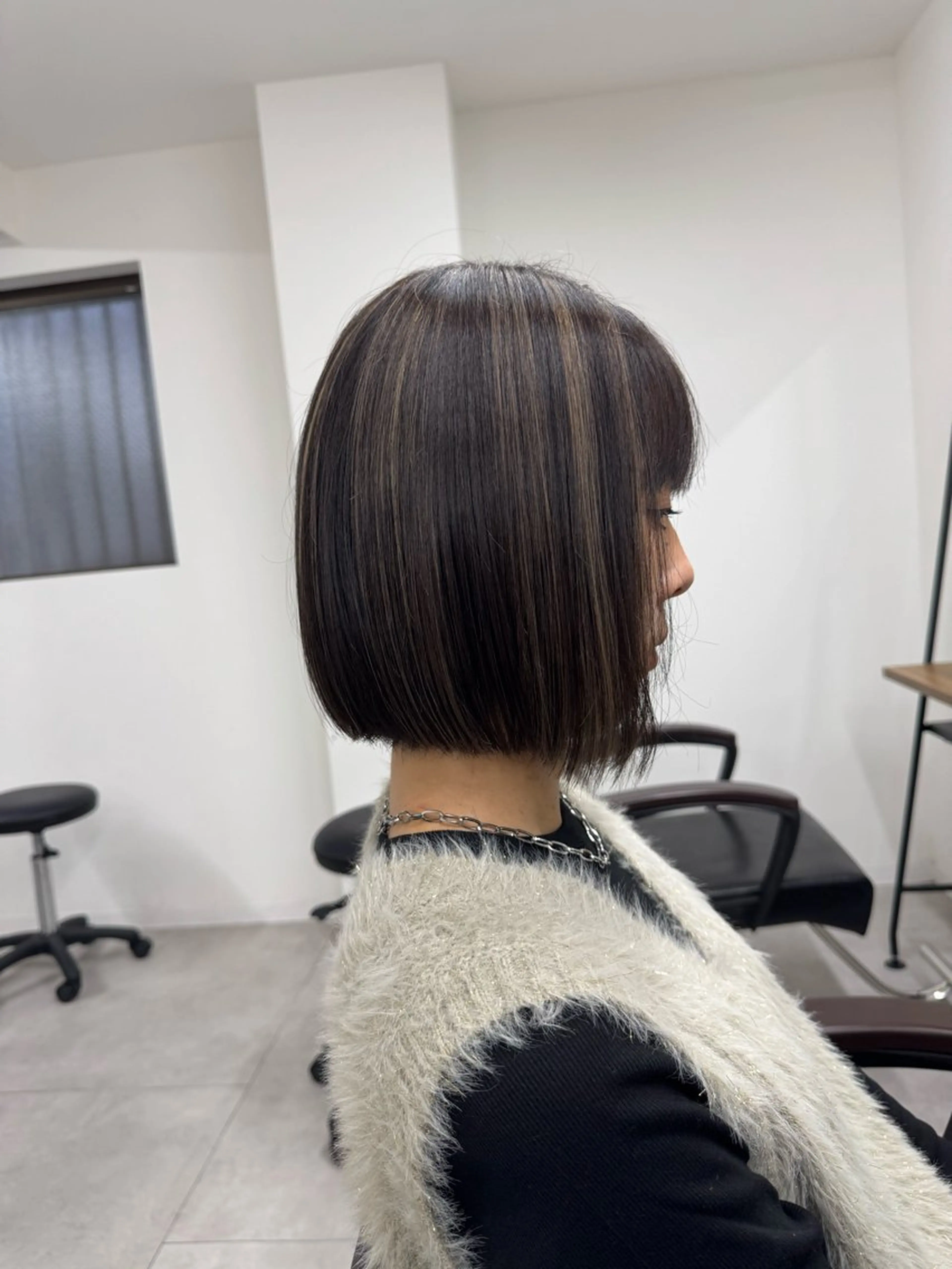 ミディアム ハイライト カット ヘアカラー 艶髪×Natural カラー/issaのヘアスタイル