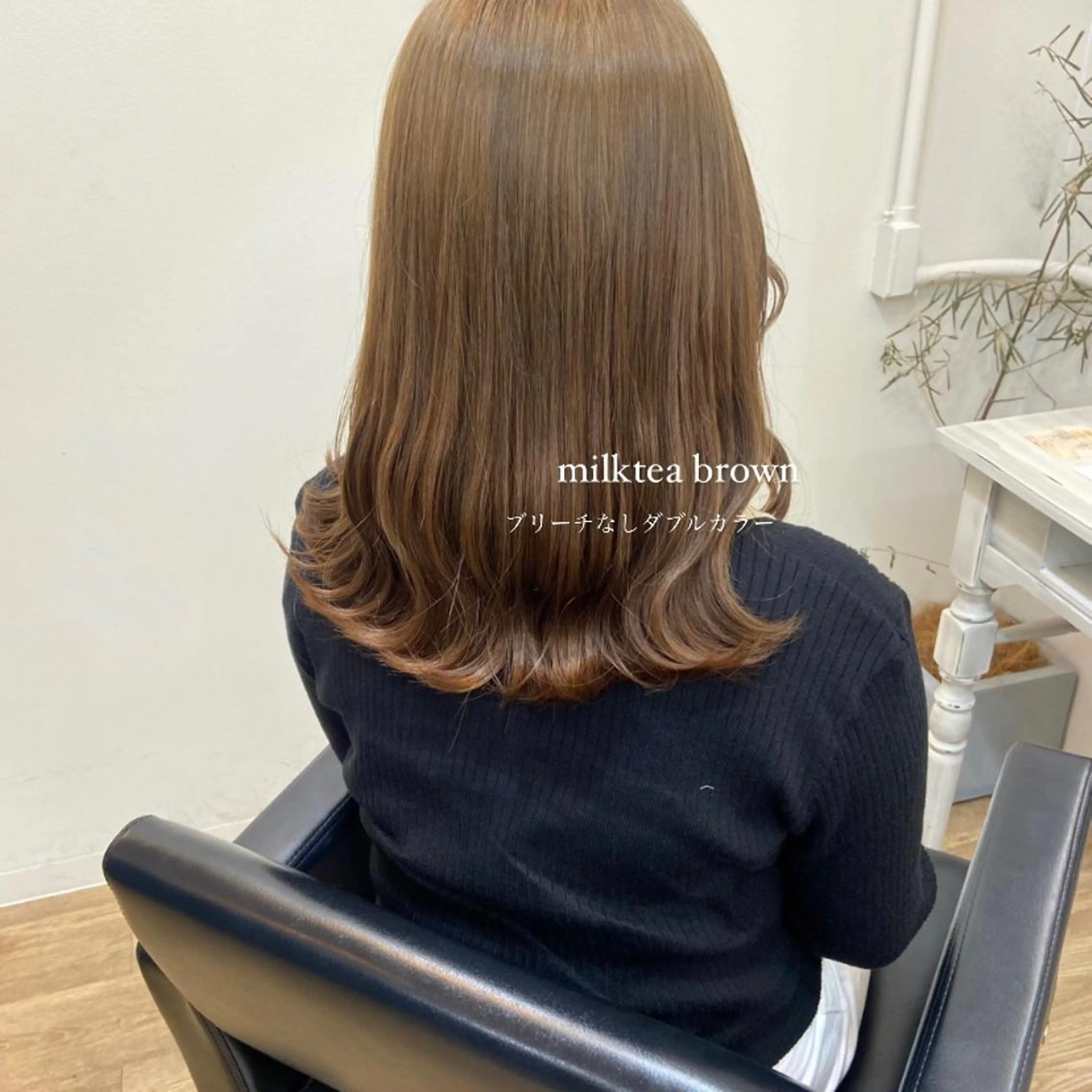 ミディアム カラー ベージュカラー ブリーチ ケアブリーチ 透明感カラー ダブルカラー mai 🥀 パーマモデル募集🌀のヘアスタイル