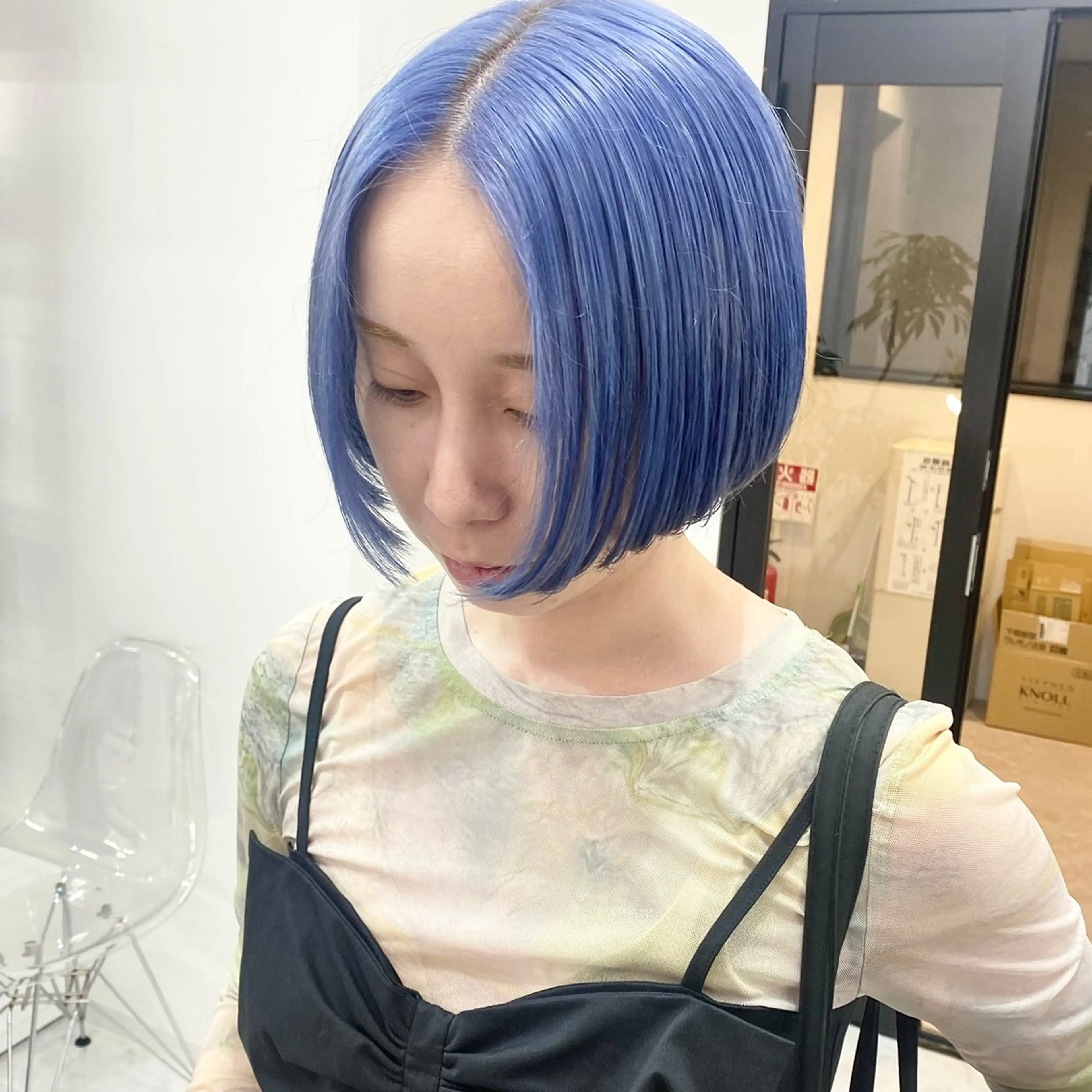 ショート カラー ヘアアレンジ 🎀韓国ヘア🎀 𝐬𝐚𝐫𝐚🎀のヘアスタイル