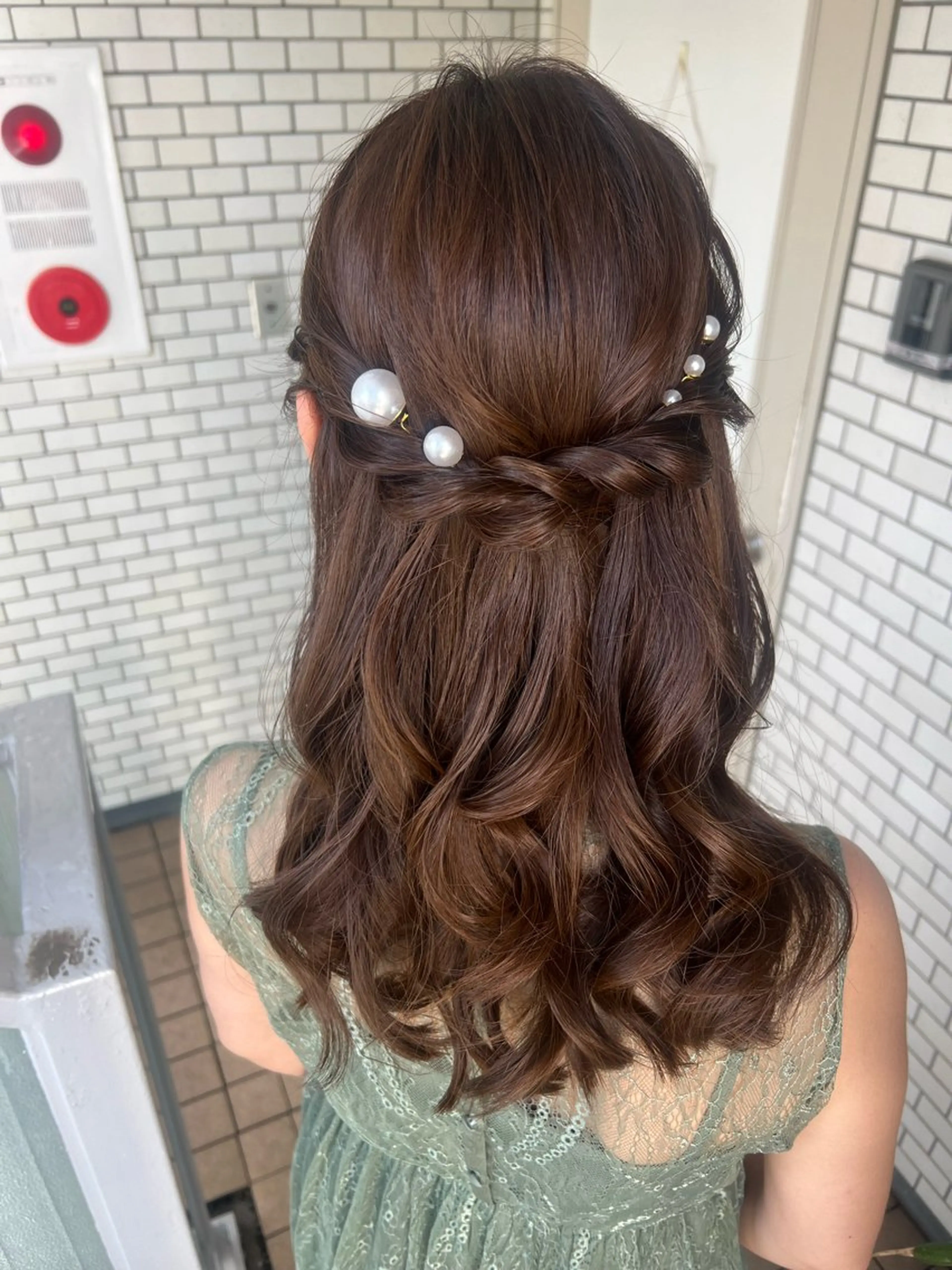 ヘアアレンジ ハーフアップ ヘアセット 大人可愛いヘアメイク 💋🧚‍♀️しずかのヘアスタイル