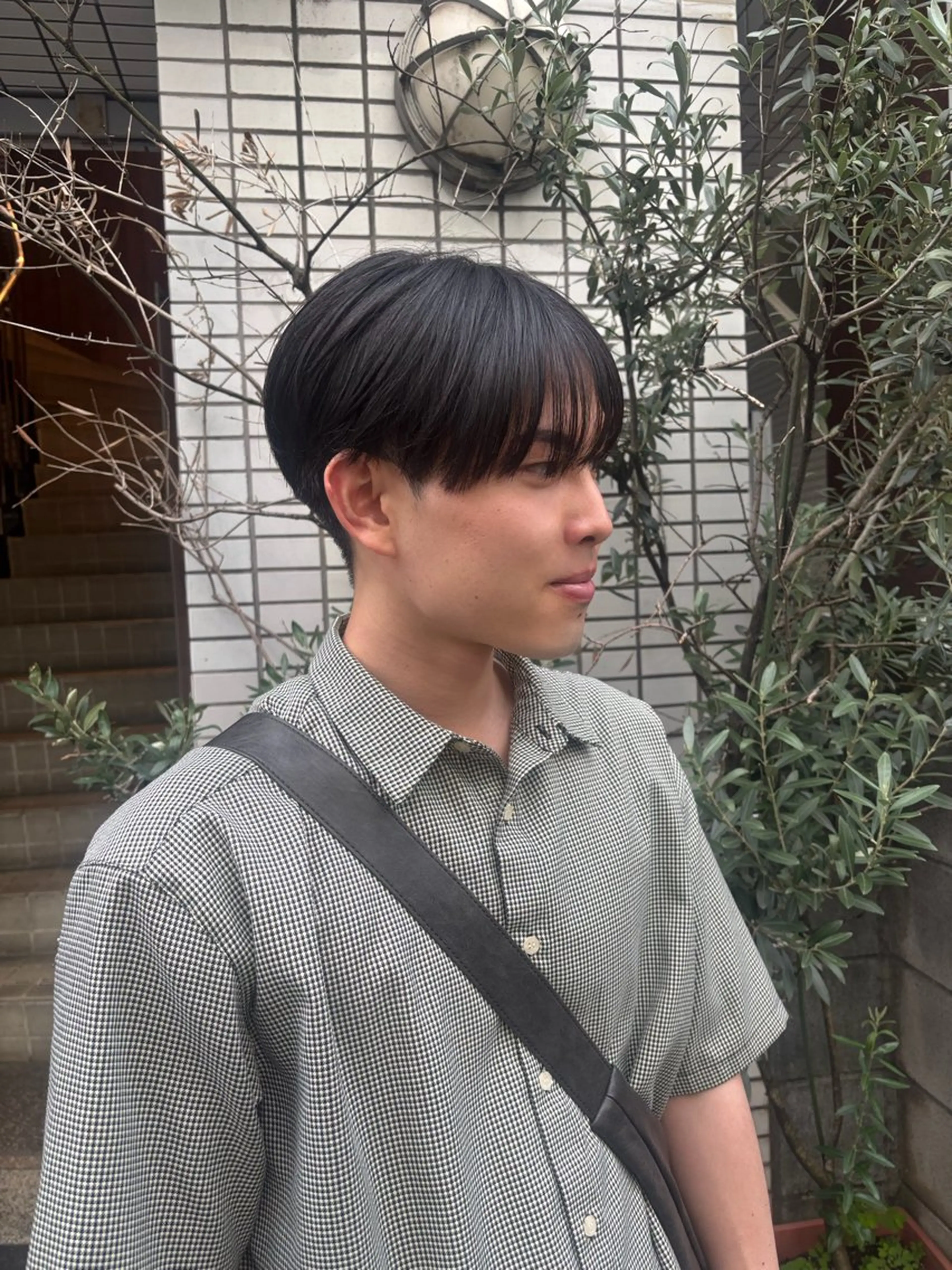メンズ マッシュ シースルーマッシュ ボブ、メンズカット/ Tamakiのヘアスタイル
