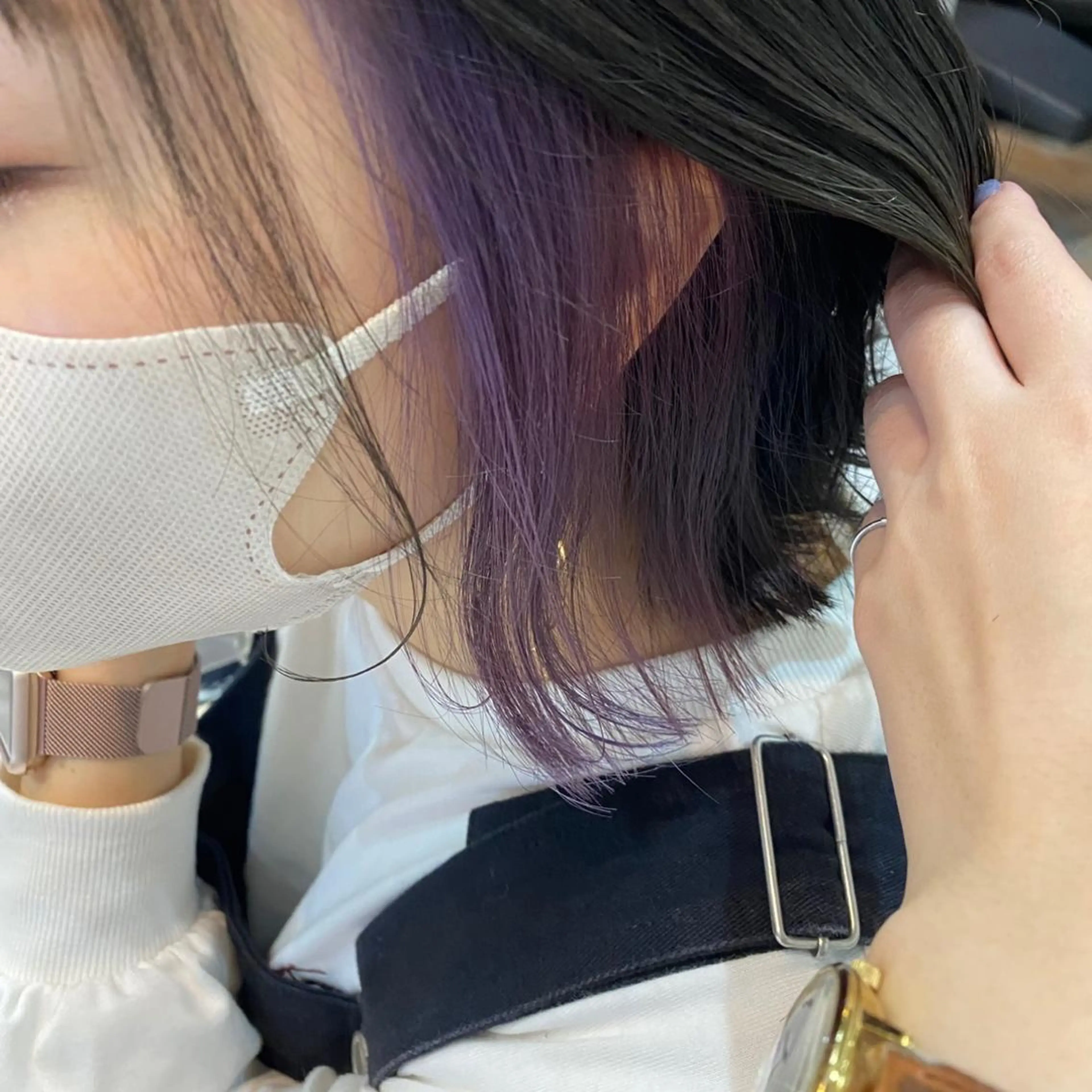 ショート カラー カット ヘアカラー トリートメント 🫧透け感⋆艶髪💎 山口アヤカのヘアスタイル