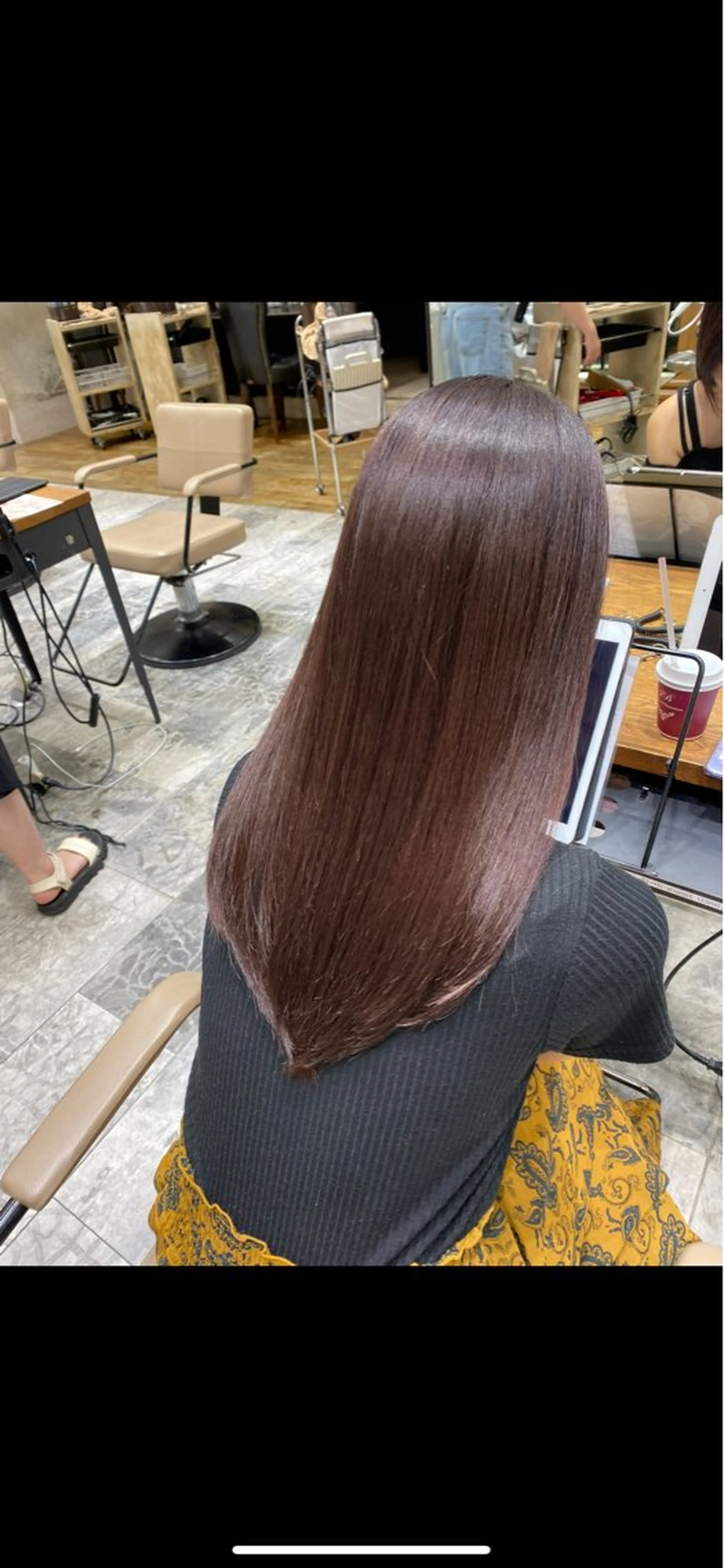 カラー ヘアカラー トリートメント 新宿/レイヤー 顔周りカット溝手優太のヘアスタイル