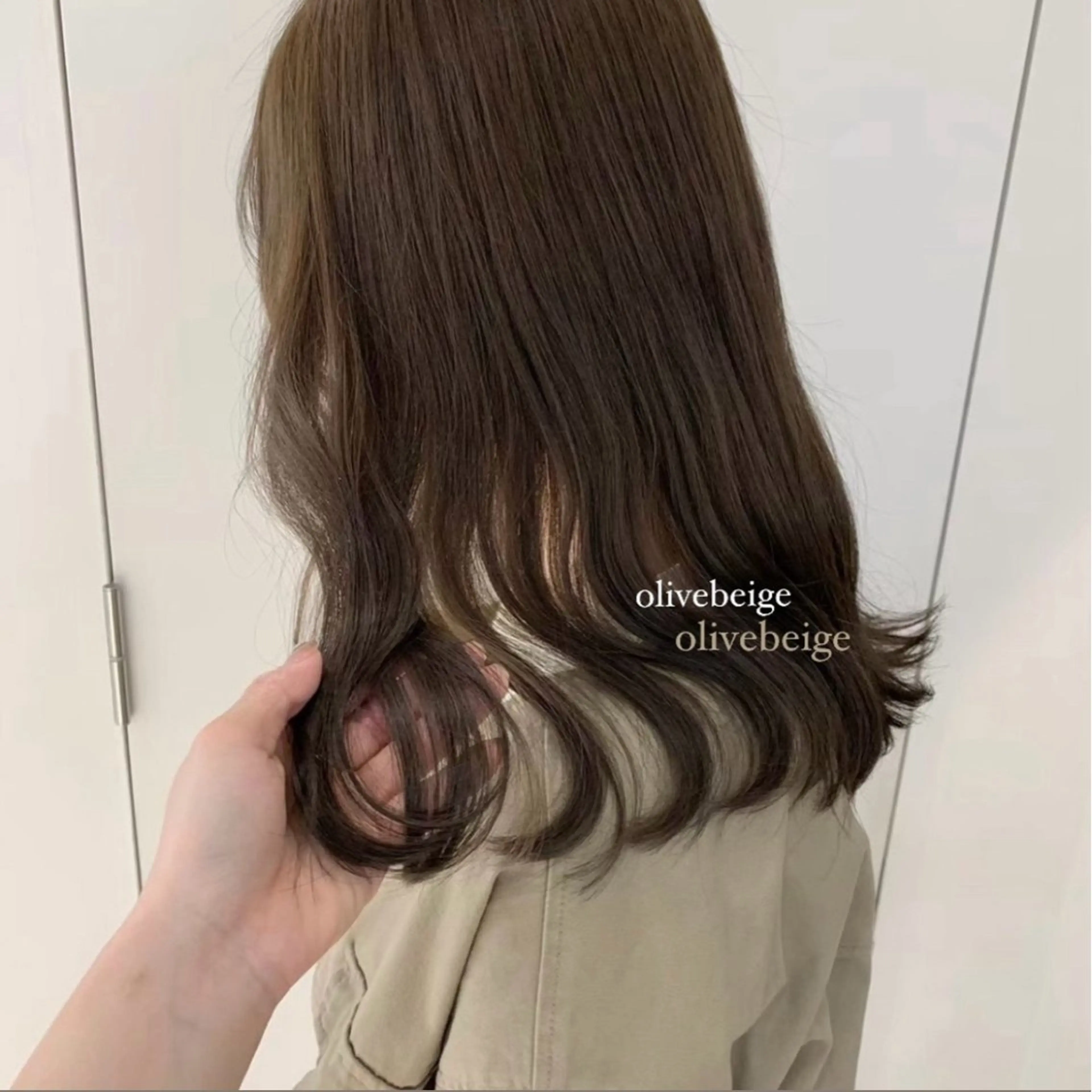 セミロング カラー ヘアカラー ParveMix ♡白神みやびのヘアスタイル