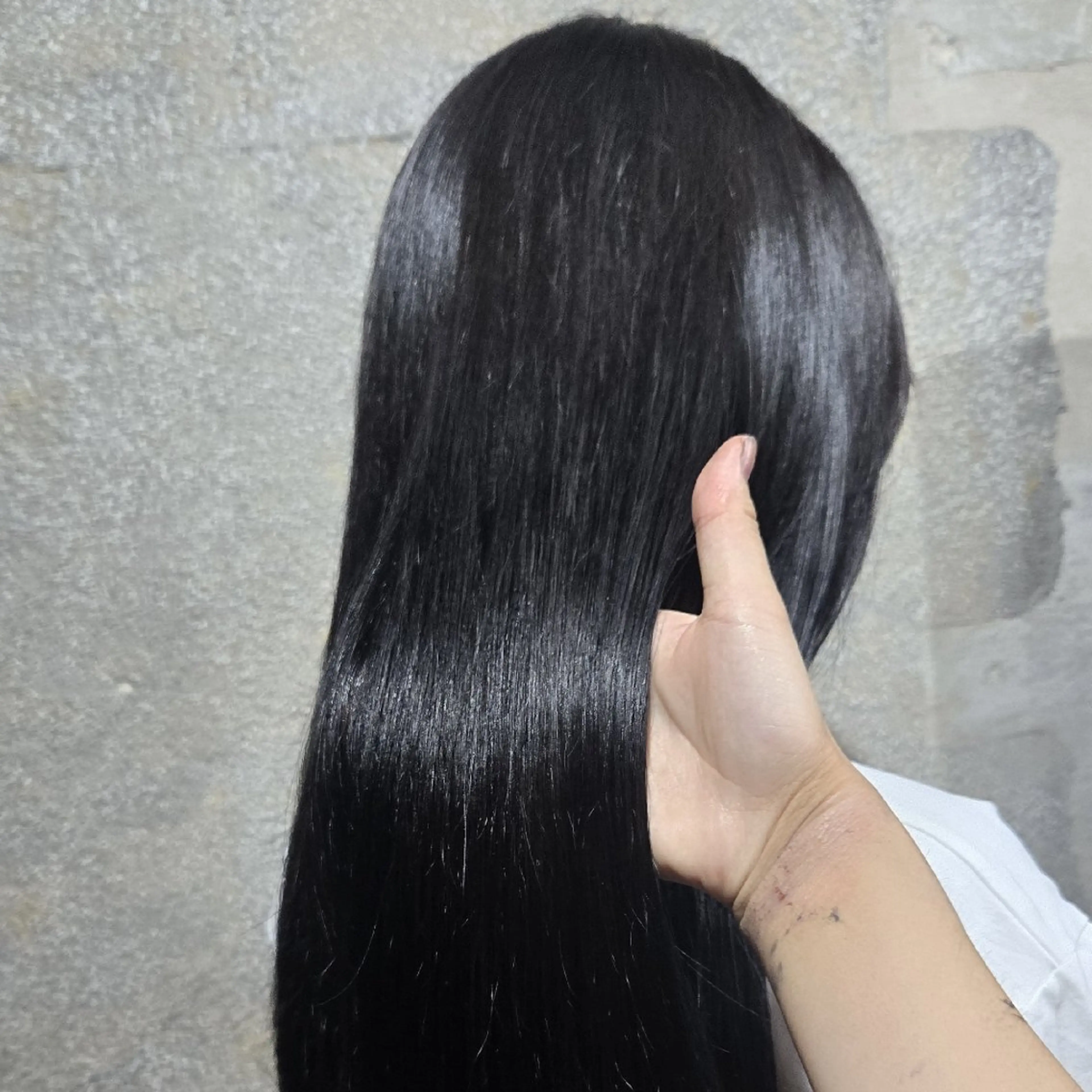 ロング カット 縮毛矯正 JESTER　寺町店所属・miku/髪質改善 /ブリーチ/縮毛矯正のヘアスタイル