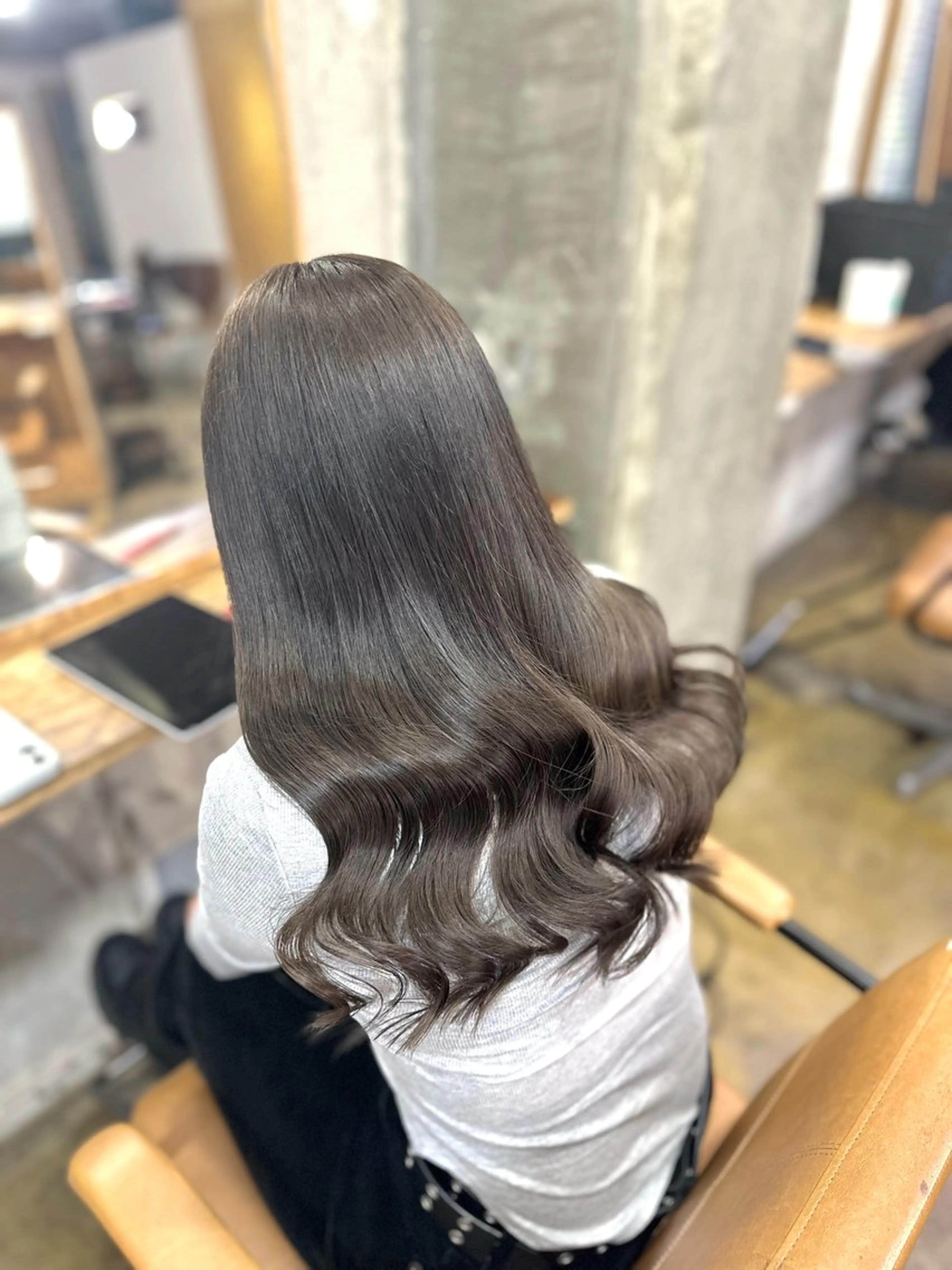 ロング カラー ヘアカラー トリートメント ︎︎カイ ミズキ 🐰𝜗𝜚のヘアスタイル