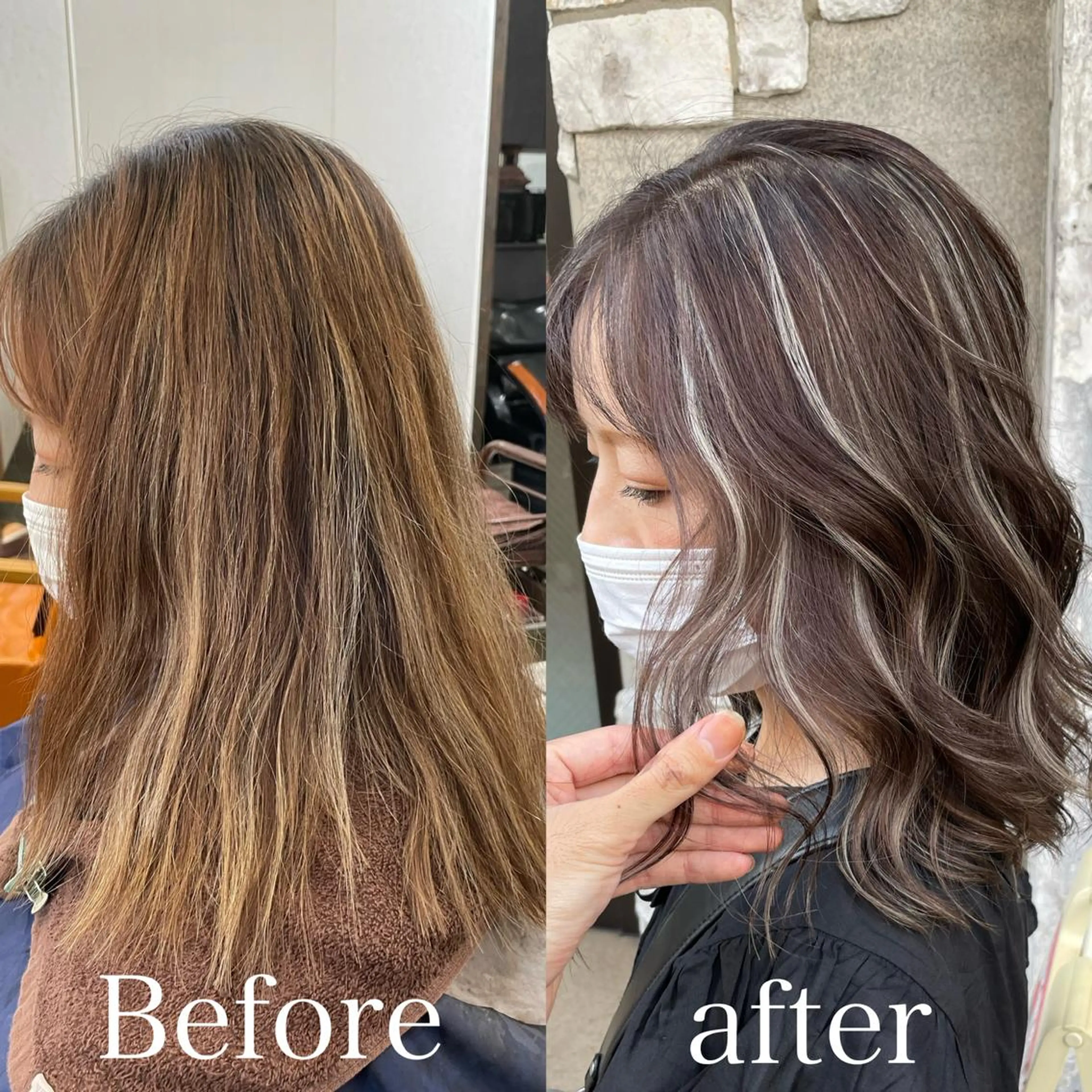 カット＋コントラストハイライト＋トリートメントの写真