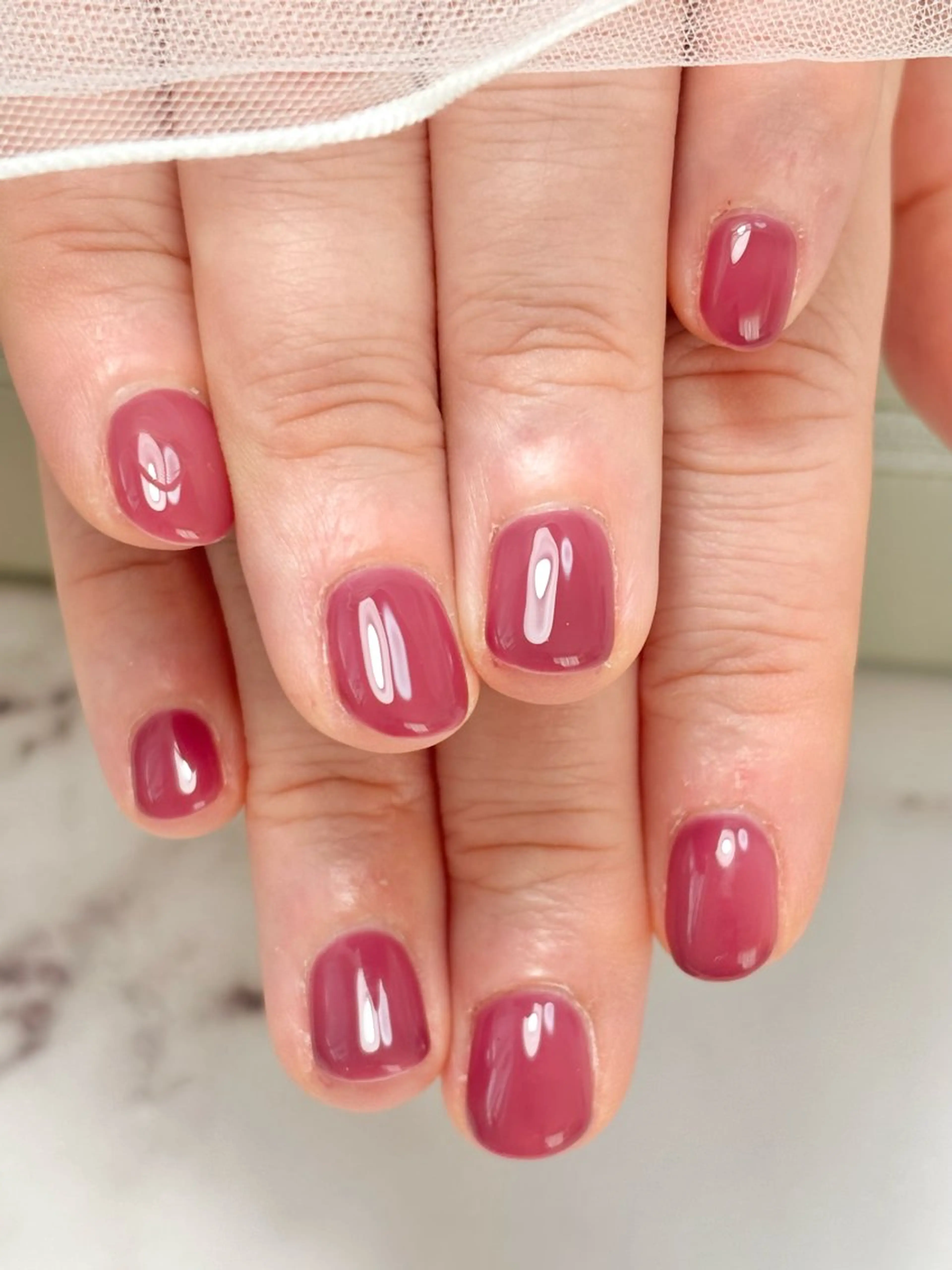 ネイル ピンク 赤色 Tiary Nail YUMIのネイルデザイン