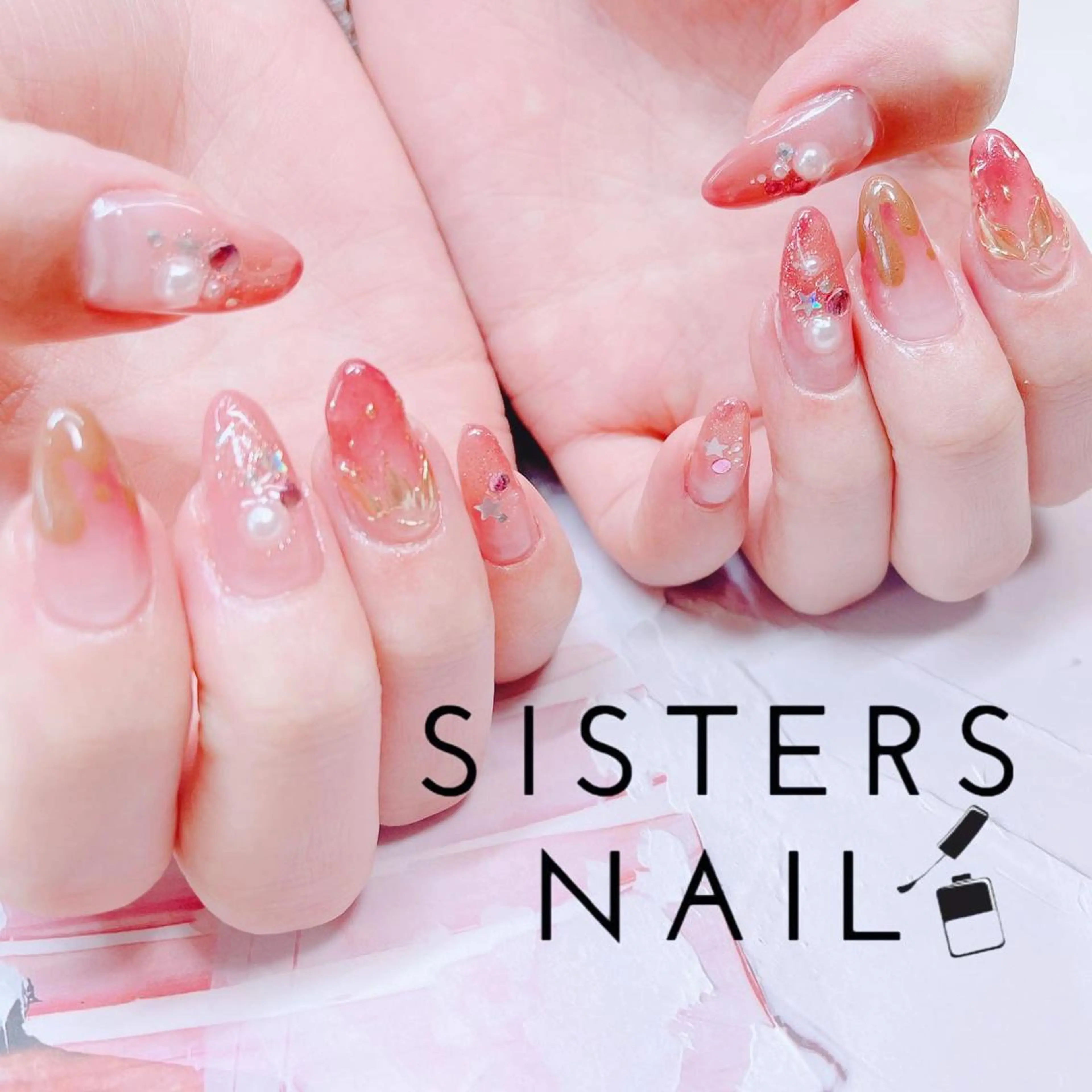 ネイル アートネイル 冬ネイル ハンドネイル ハンドケア sisters nail.fのネイルデザイン