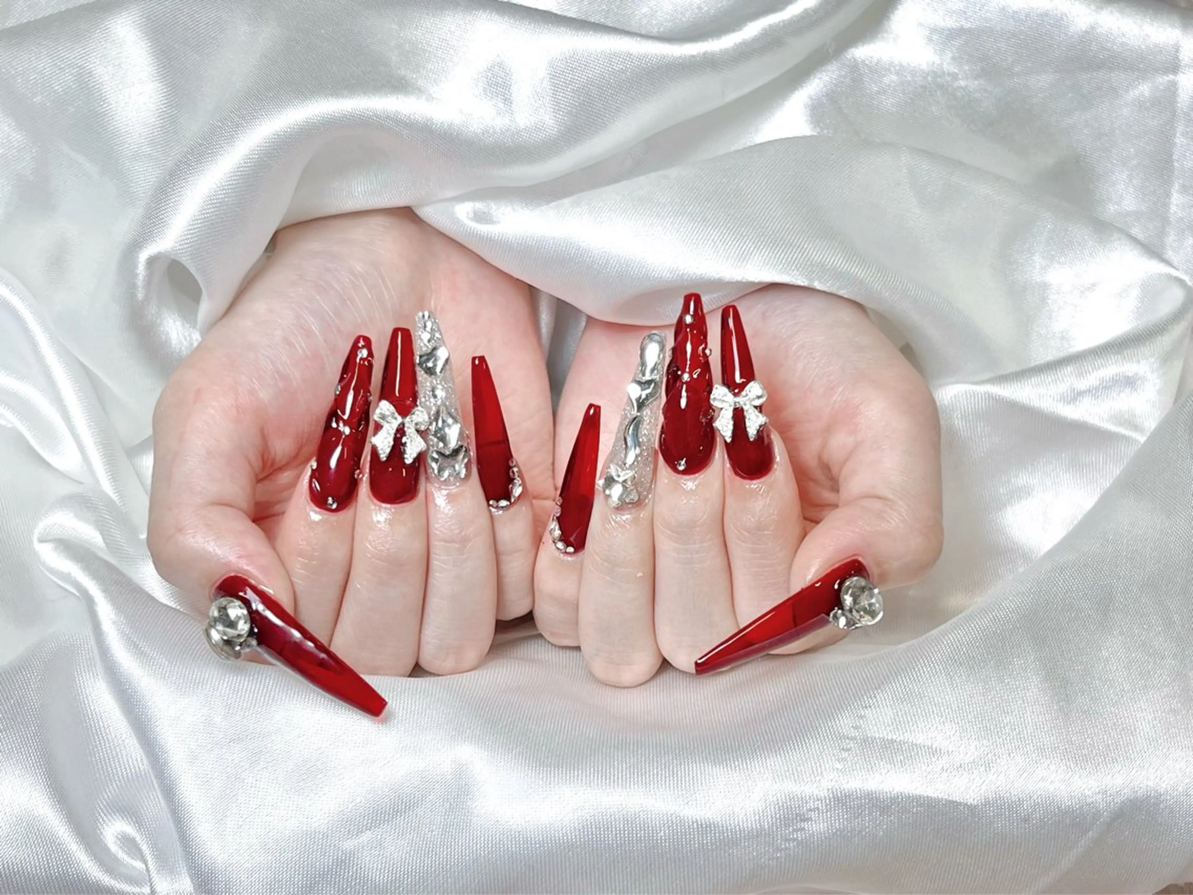 ネイル 長さ出し Lya Nail Salonのネイルデザイン