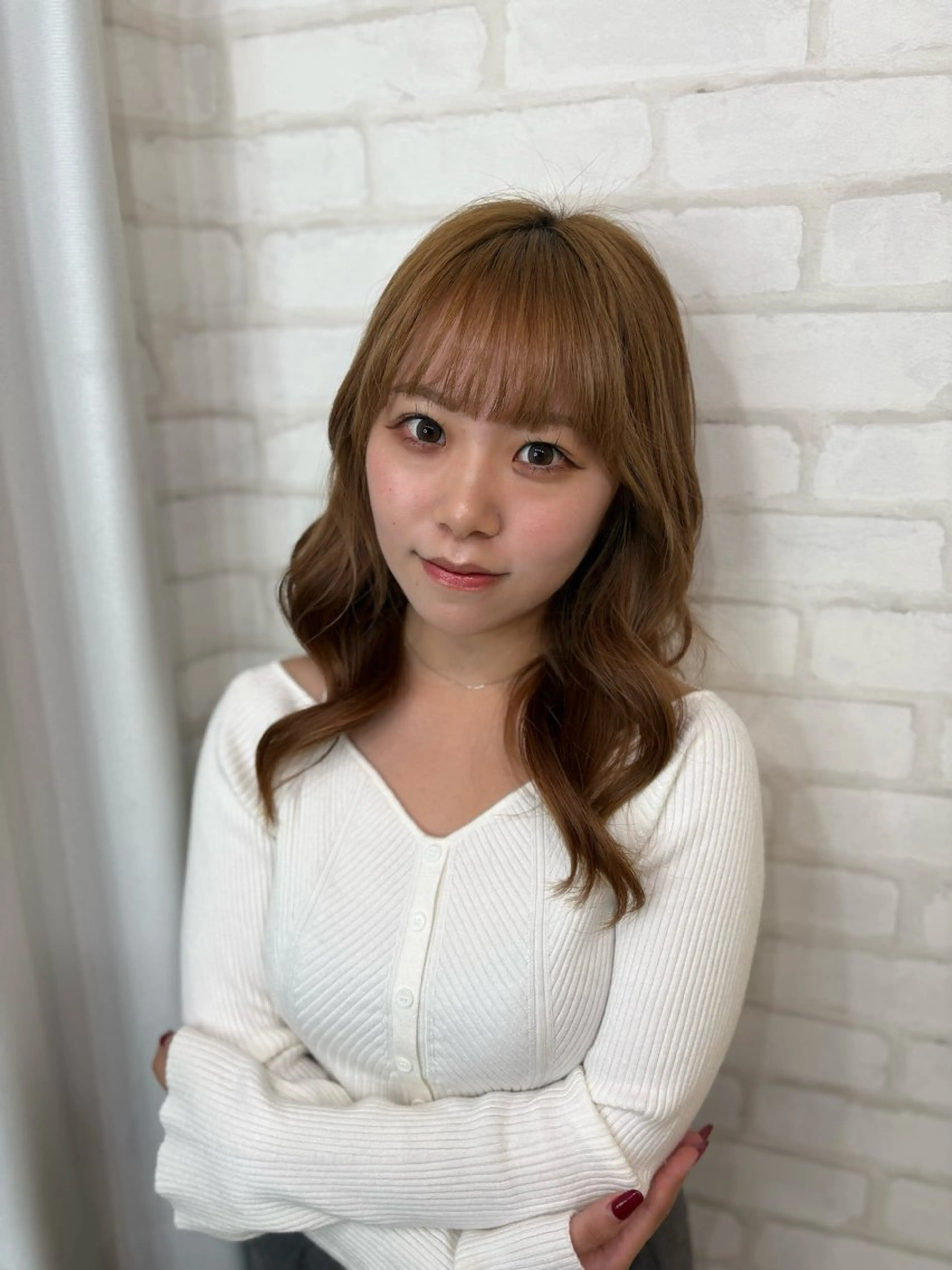 セミロング 髪質改善 トリートメント トリートメント 透明感/韓国風 HIRARIのヘアスタイル