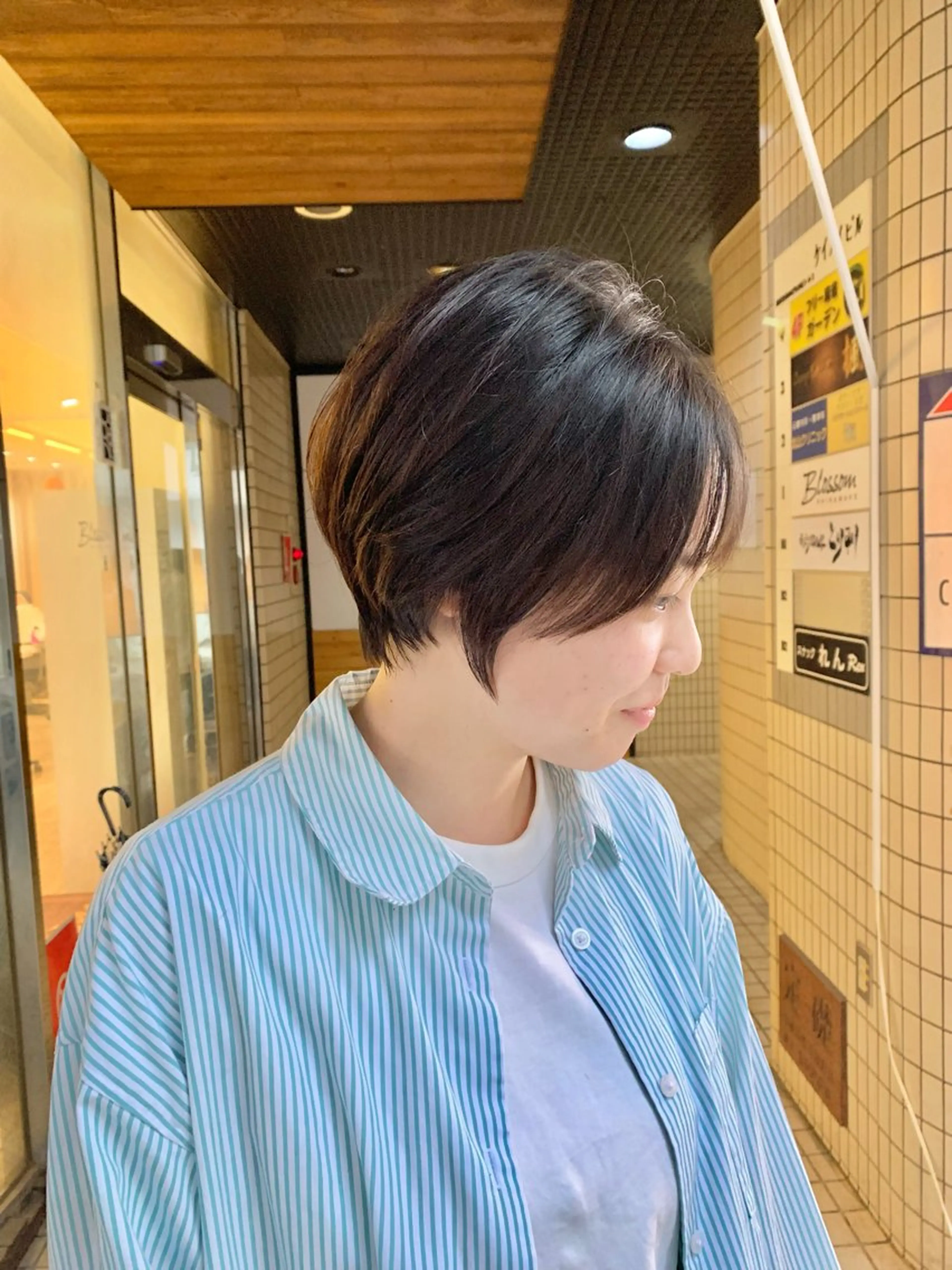 ショート ハイライト 髪質改善 レイヤーカット ショートヘア カット ヘアカラー トリートメント ひばりヶ丘美容室 ✂︎藤原珠輝✂︎のヘアスタイル