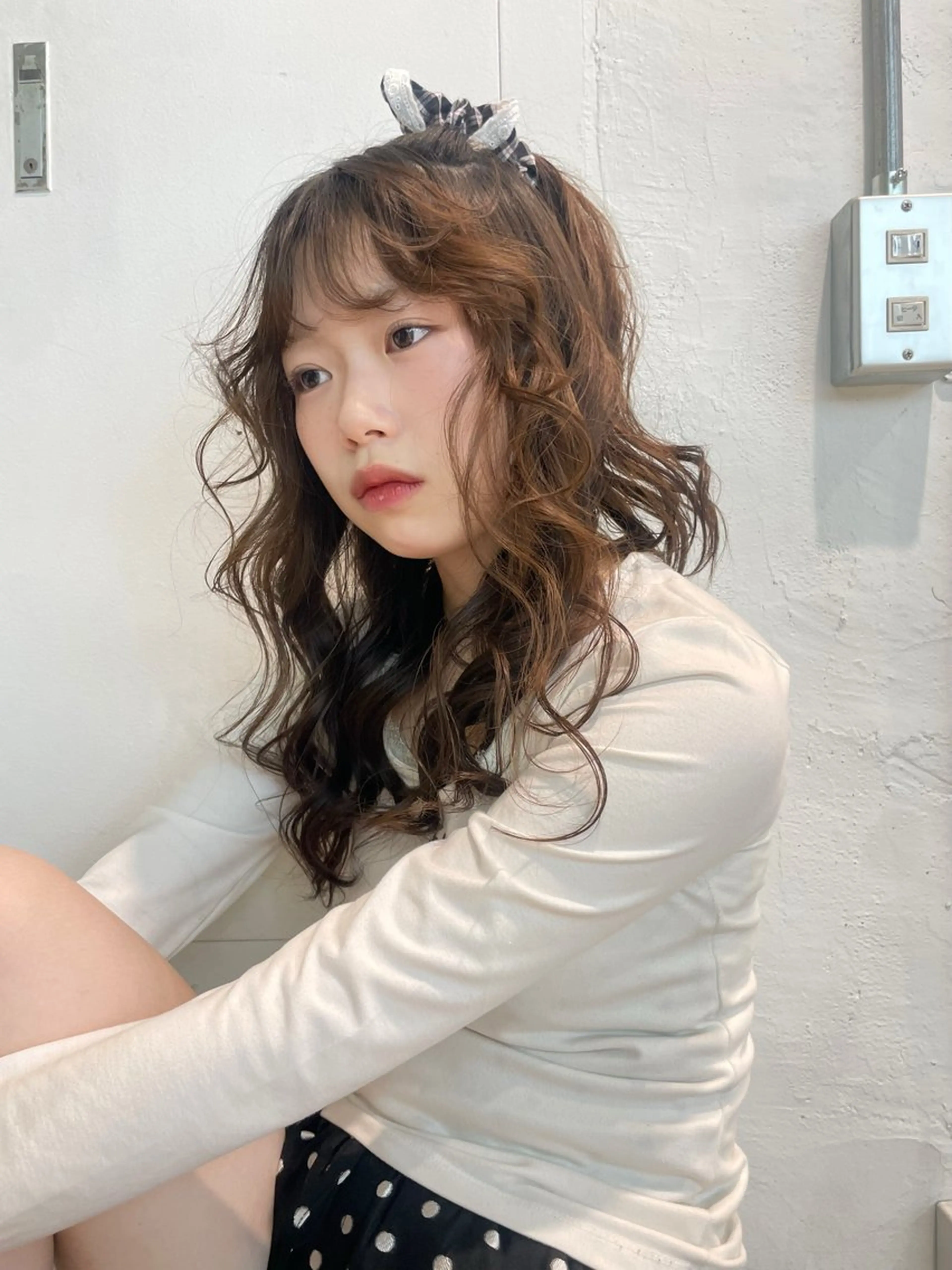 セミロング 透明感ブラウン🦴/ レイヤー🩻SENAのヘアスタイル