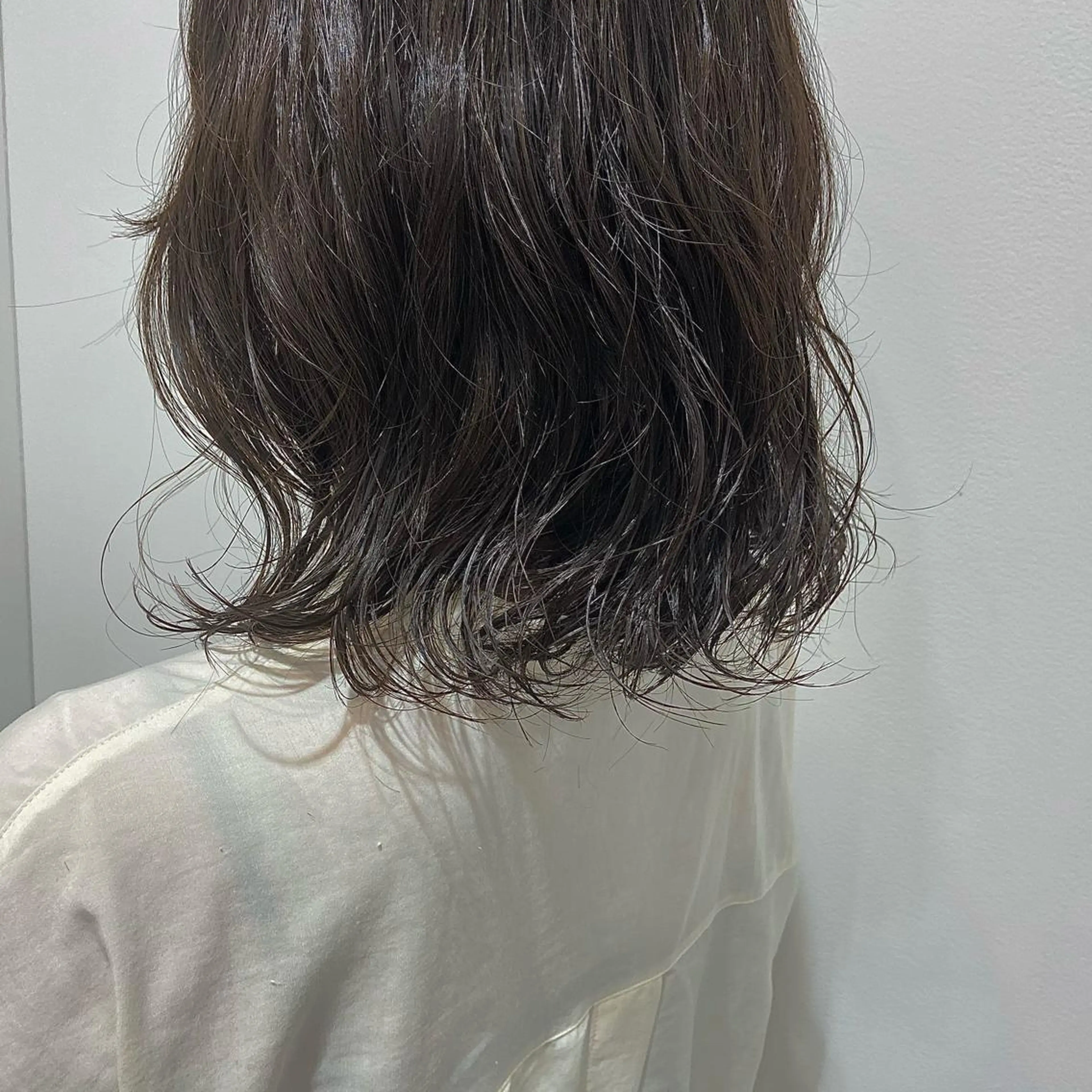 ミディアム パーマ ヘアアレンジ 小倉 愛里のヘアスタイル