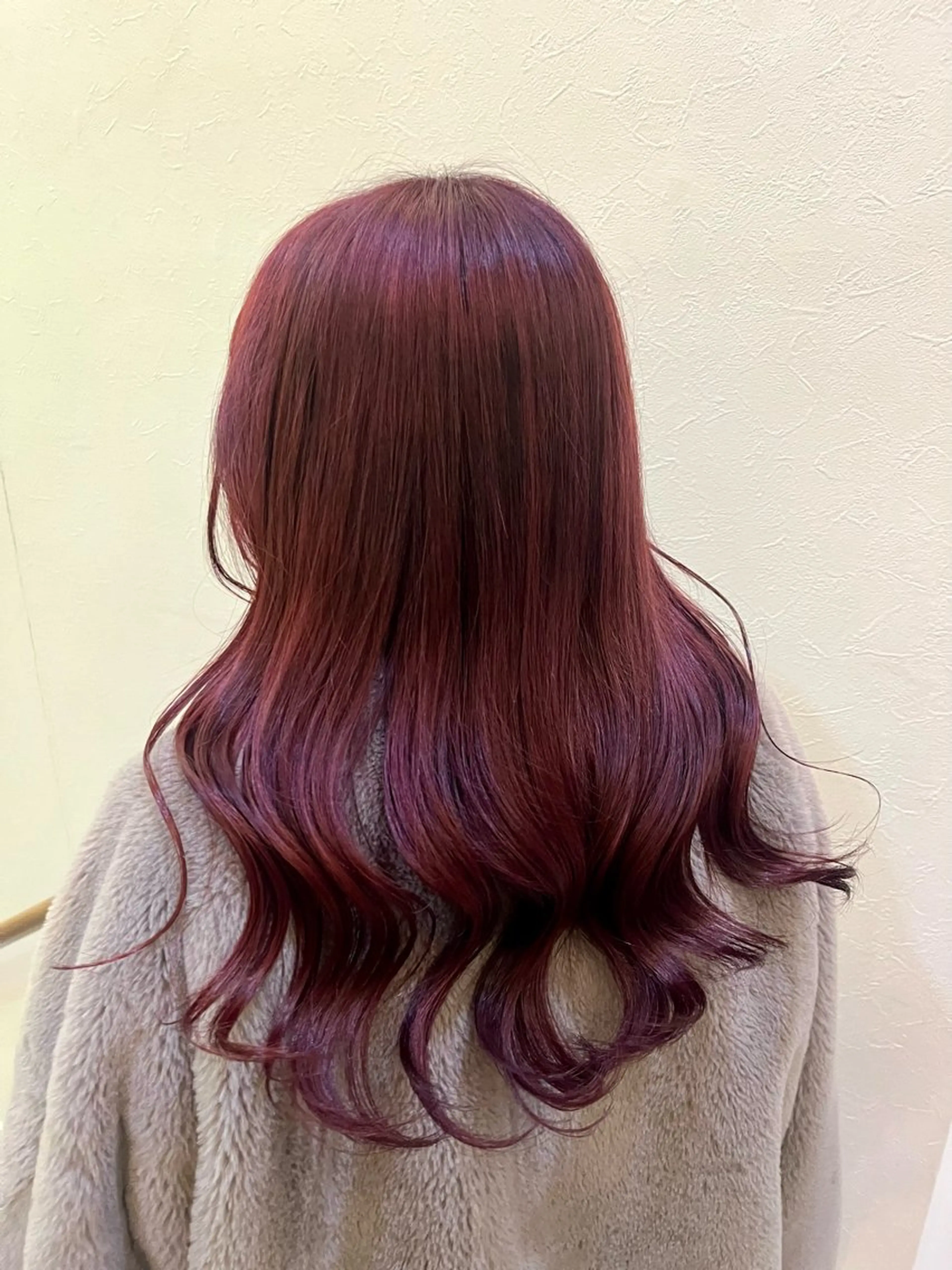 ロング カラー ブリーチ レッドカラー ヘアカラー ハイトーンカラー🎀 はなえのヘアスタイル