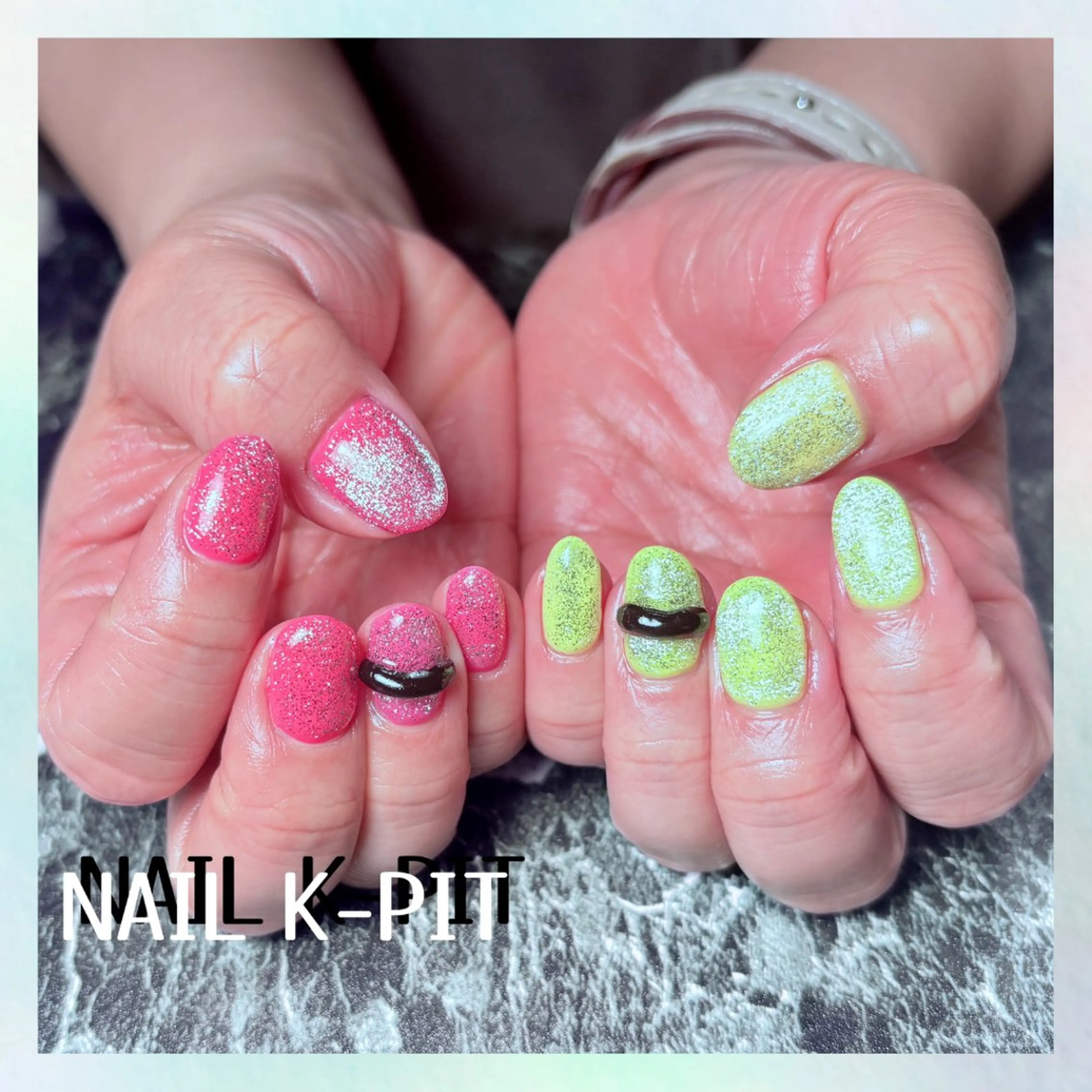ネイル フラッシュネイル キラキラネイル マグネットネイル ハンドネイル NAIL K-PIT ネイル ケーピットのネイルデザイン