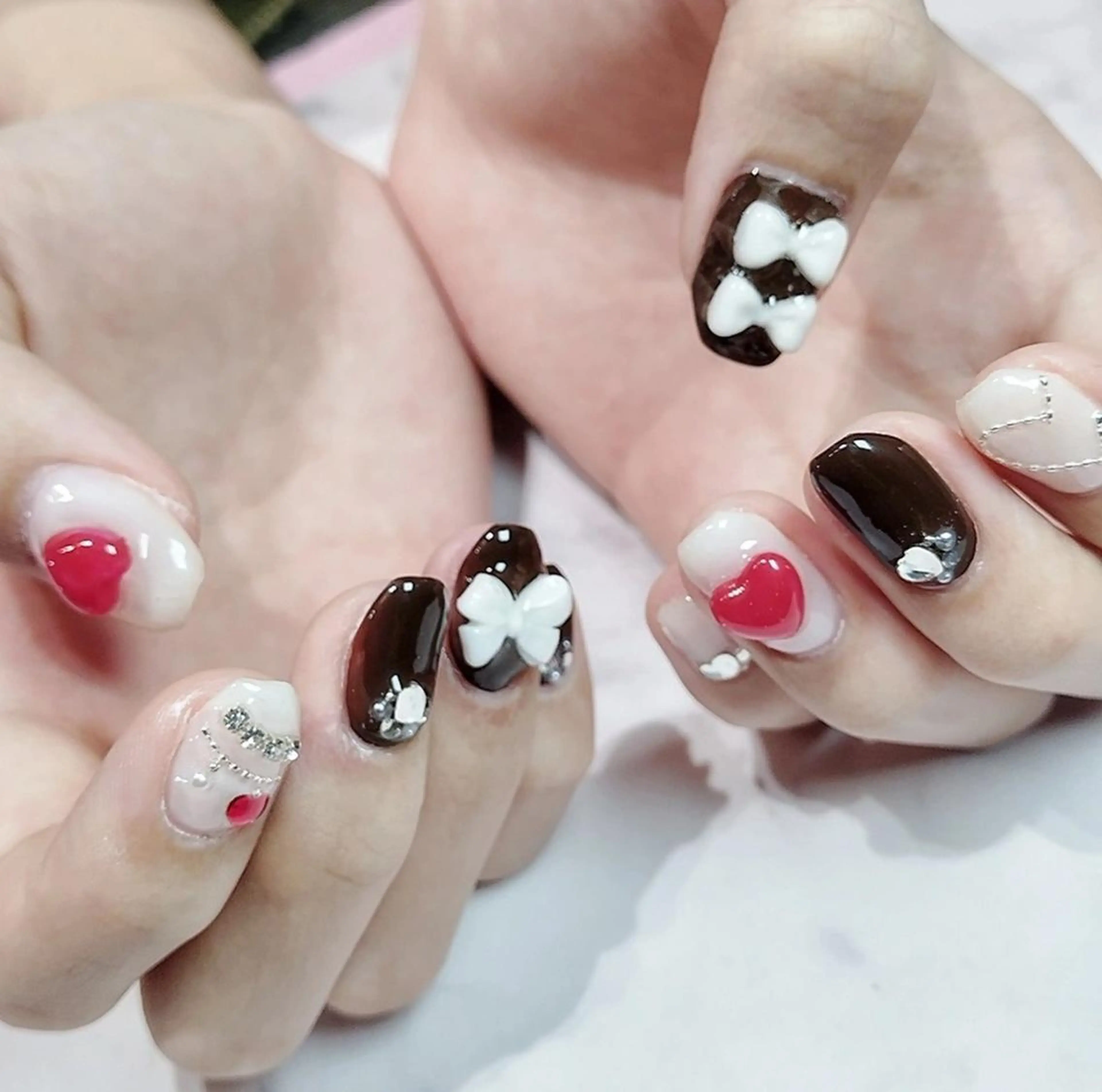 ネイル ジェルネイル ソフトジェル あ きのネイルデザイン