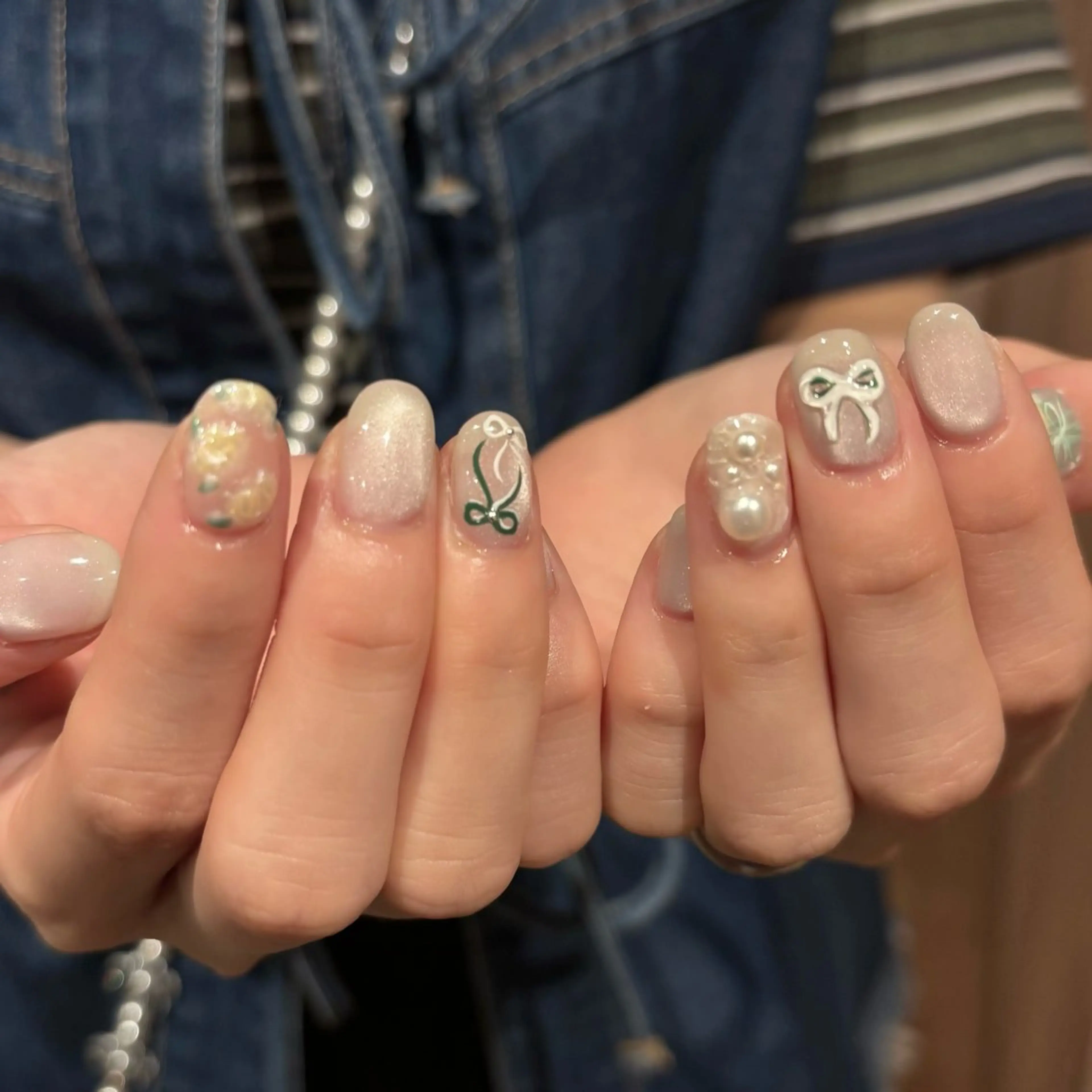 ネイル 持ち込み ニュアンスネイル ハンドネイル Bianca名駅店 安田のネイルデザイン