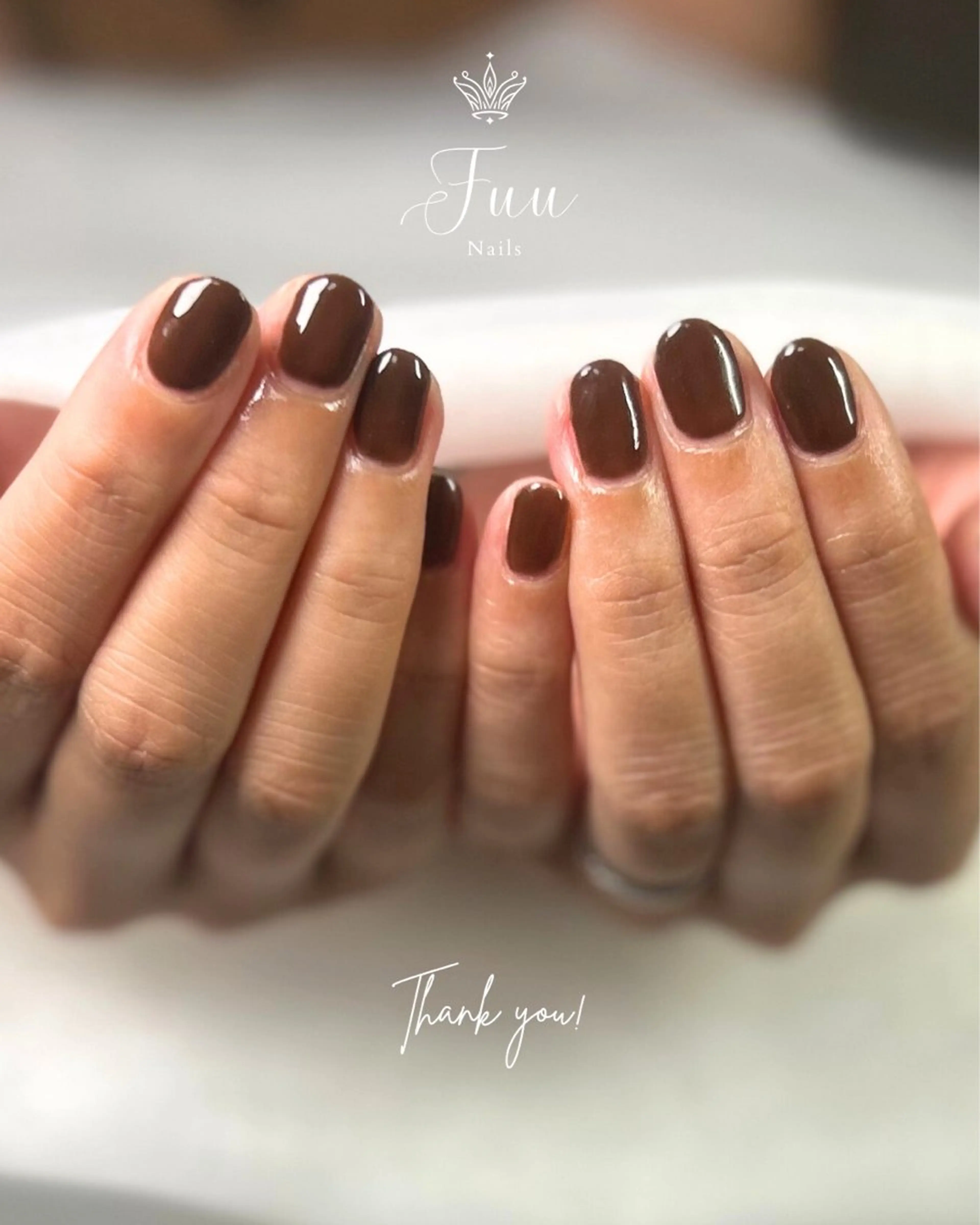 ネイル ワンカラーネイル シンプルネイル Fuu nails ERIKOのネイルデザイン