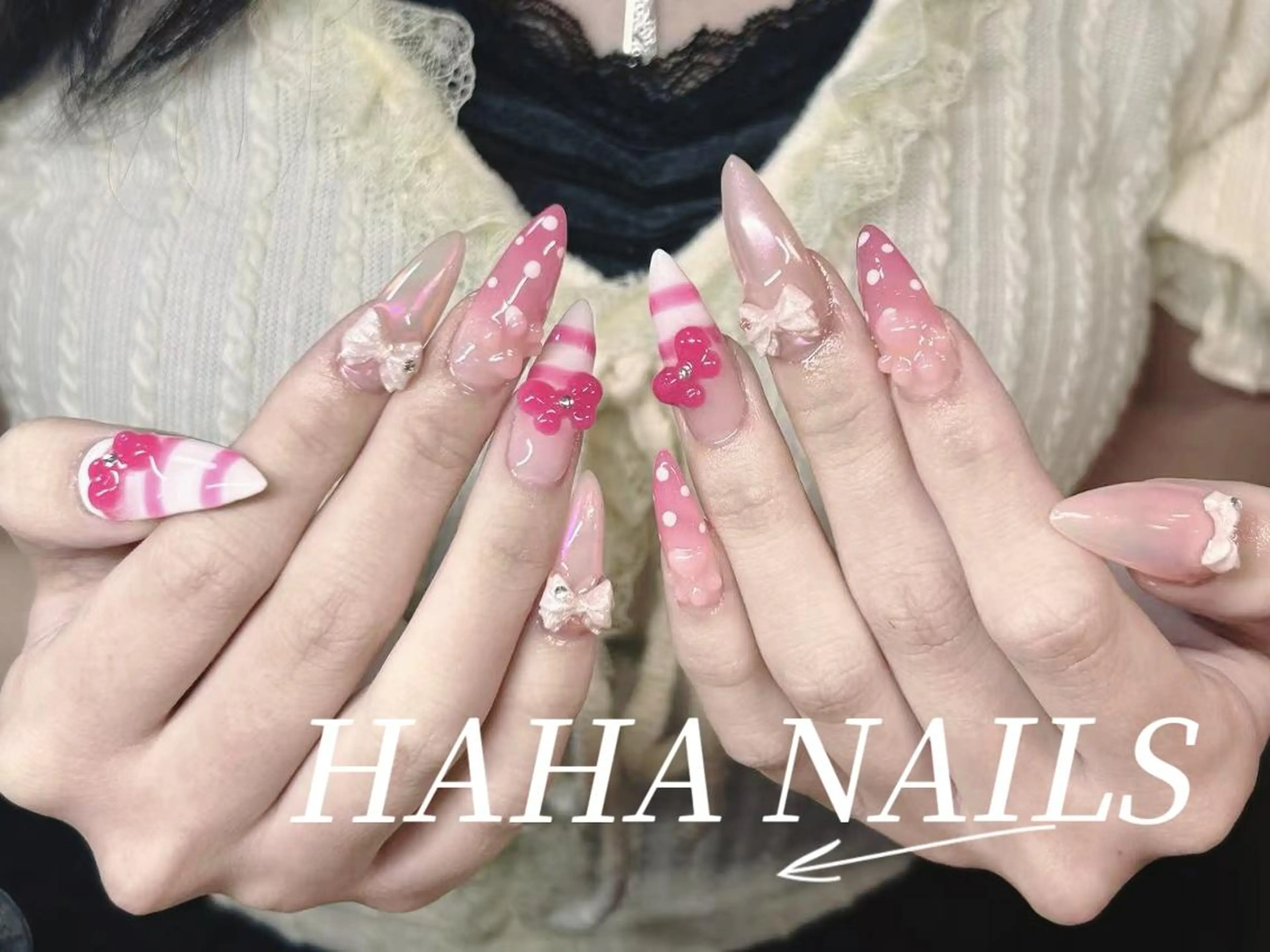 ネイル ハンドネイル HAHA ネイルサロンのネイルデザイン
