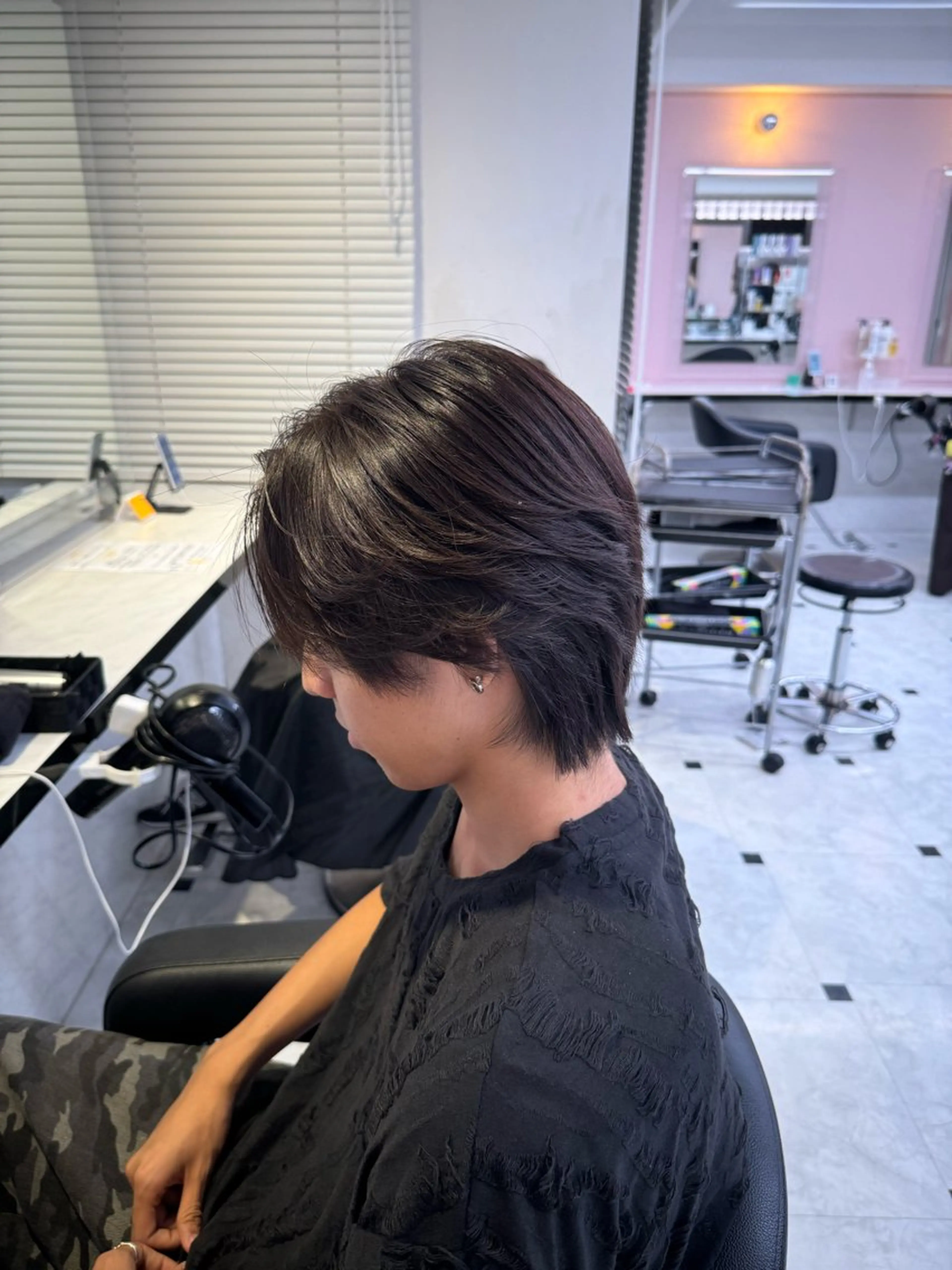 カラー メンズ カット ヘアカラー メンズ特化/上野 暖色カラー ダイチのヘアスタイル