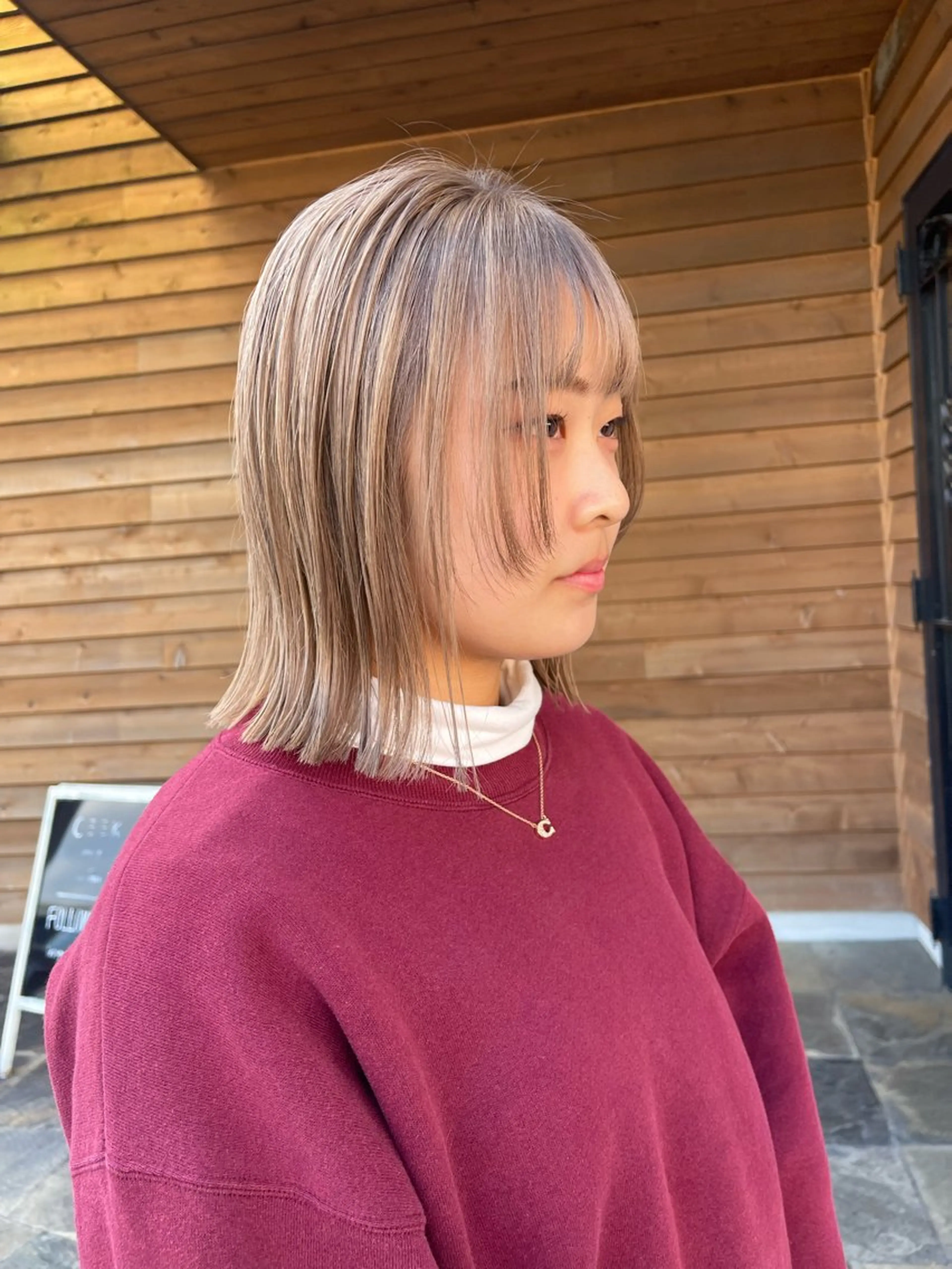 ミディアム カット ヘアカラー トリートメント CEEK /NO.4所属・梶原 真帆のヘアスタイル