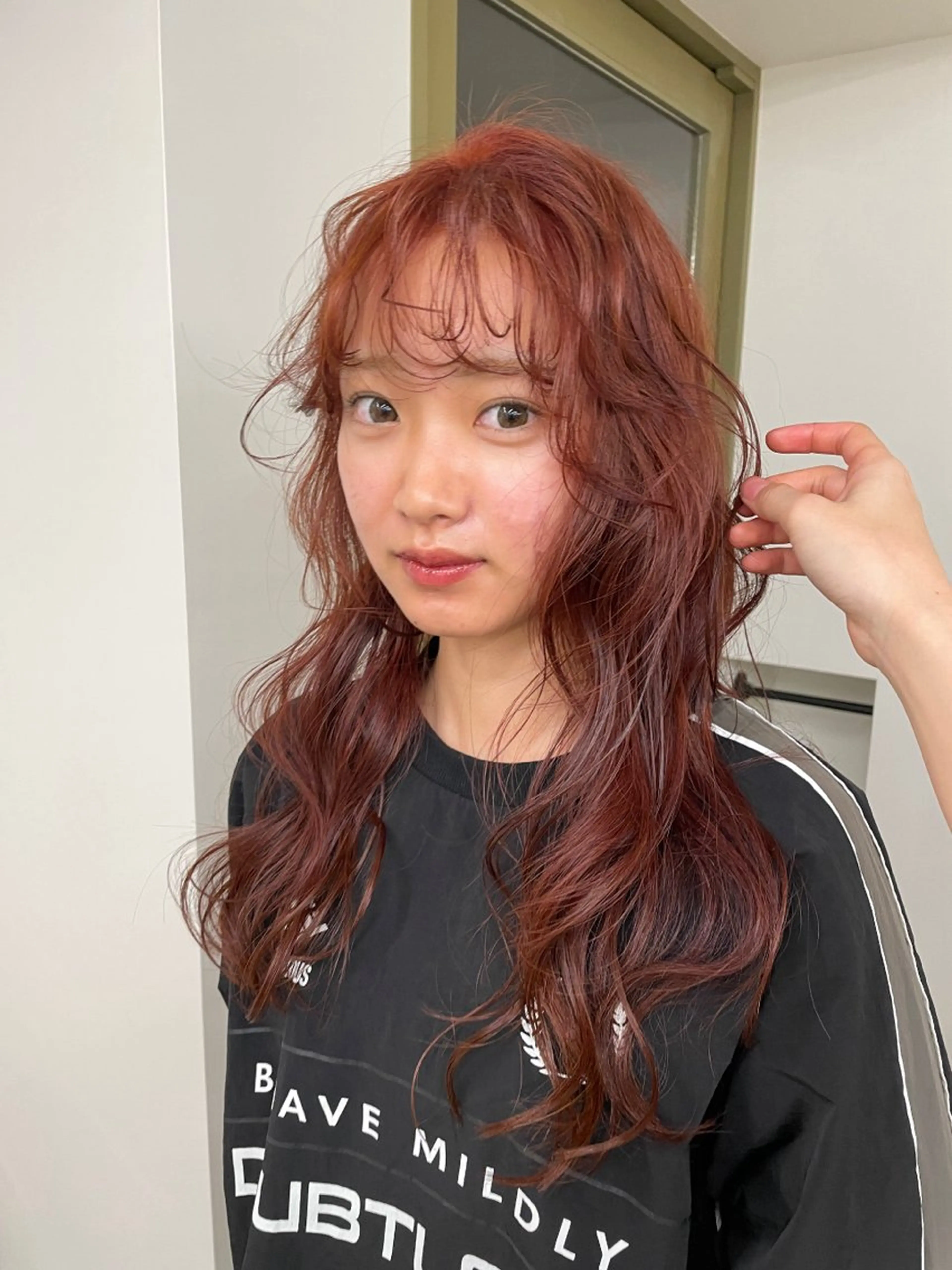 ロング カラー ヘアカラー トリートメント ヘアセット tonari所属・ブリーチモデル/ カットモデル/Riaのヘアスタイル