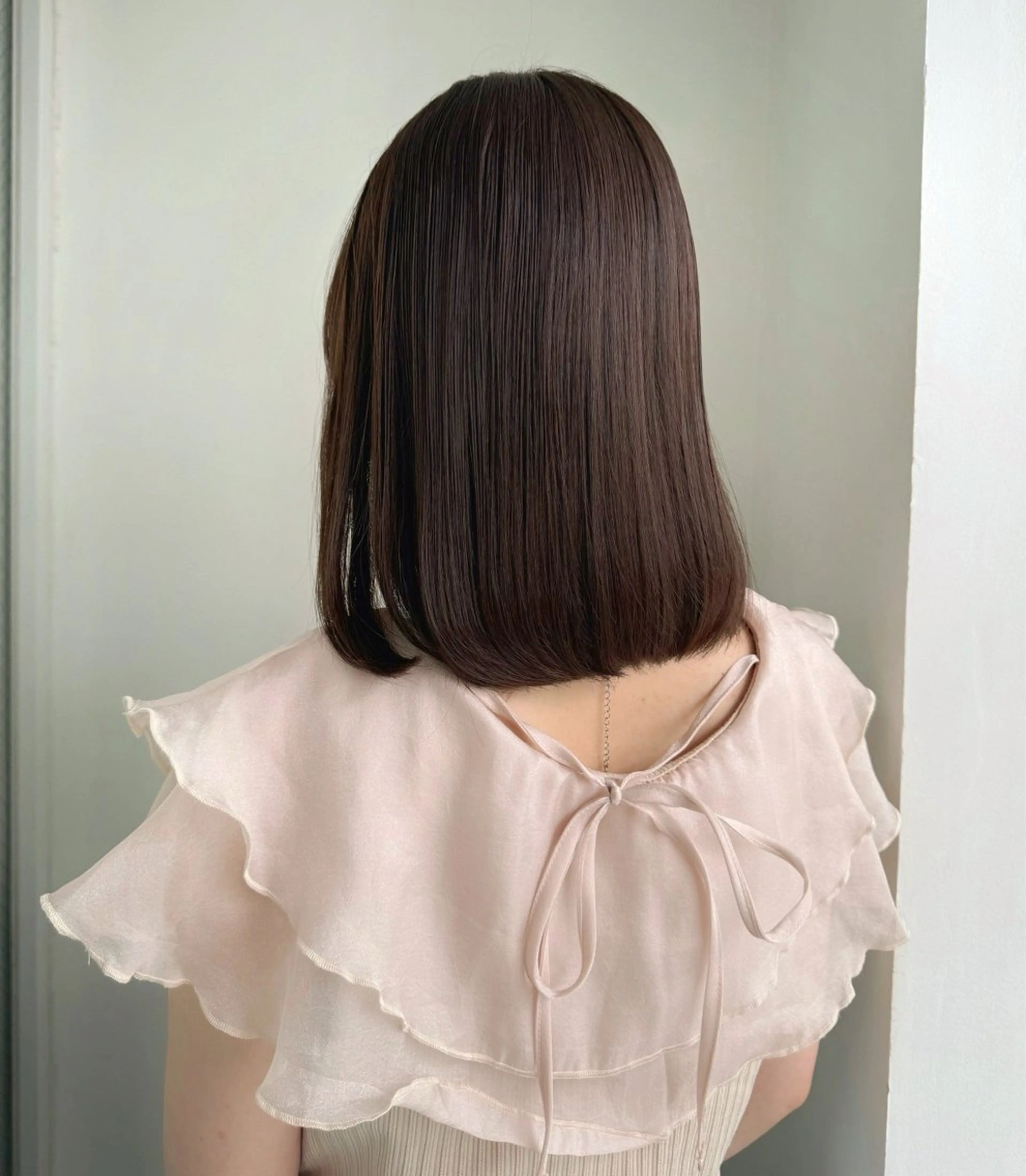 カラー ブラウンカラー ナチュラルブラウン ヘアカラー トリートメント maina/透明感 ベージュ/暖色カラーのヘアスタイル