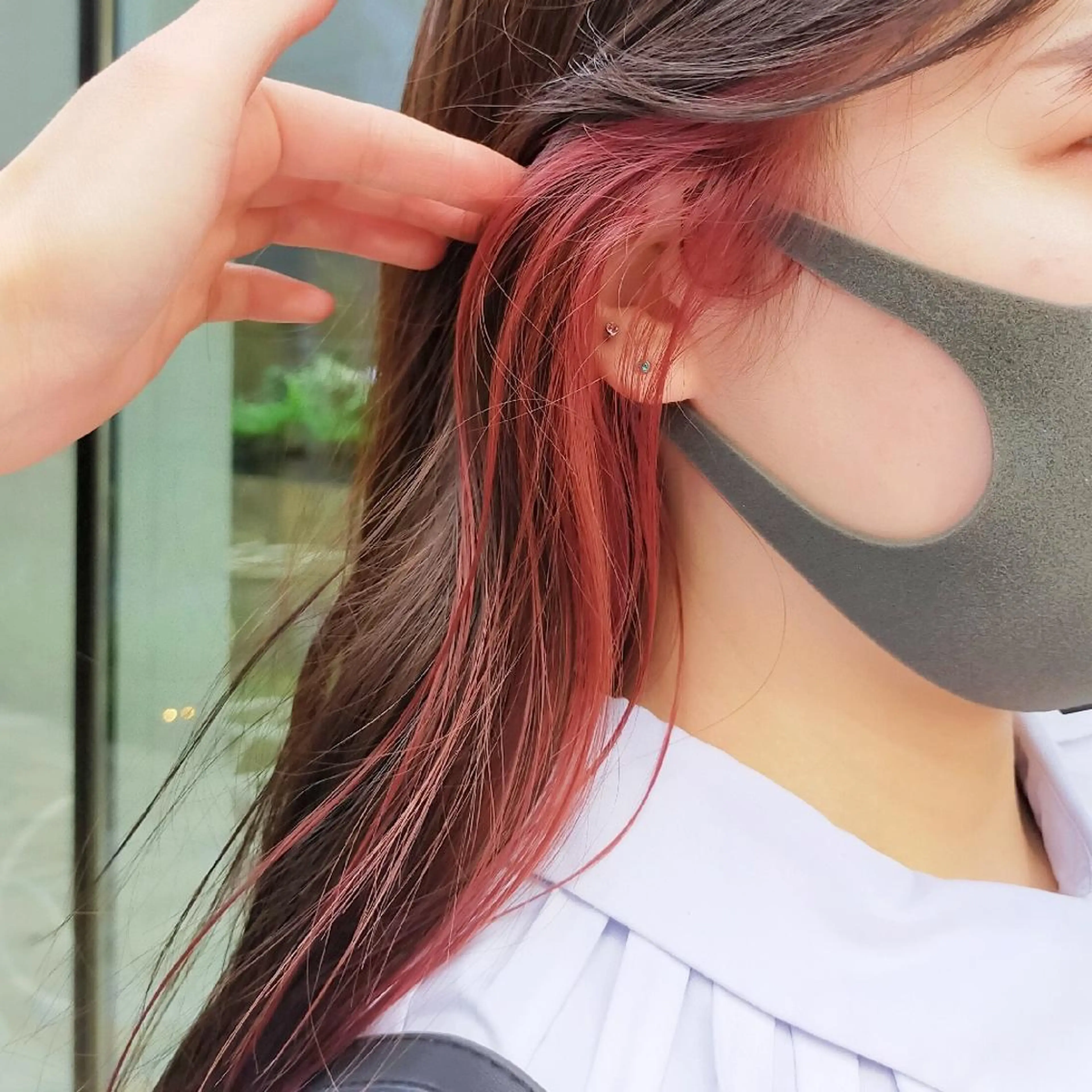 カラー ロング ブリーチ インナーカラー ピンクカラー AUBE HAIR shinjuku所属・🌺夏の褒められヘア 🌺 NAO のヘアスタイル