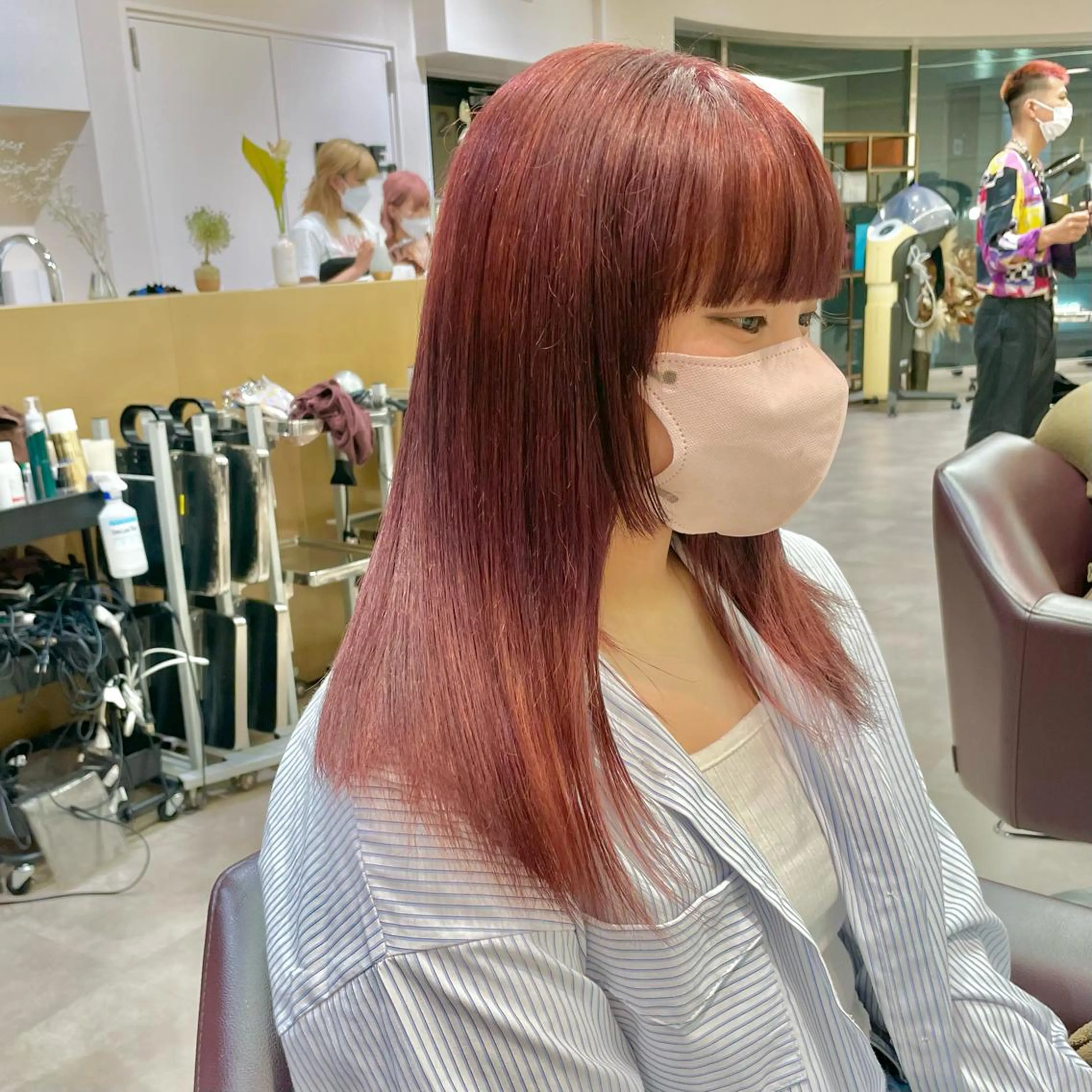ロング カラー ヘアカラー トリートメント ショートボブ/カラー 🌟齋藤ほのかのヘアスタイル