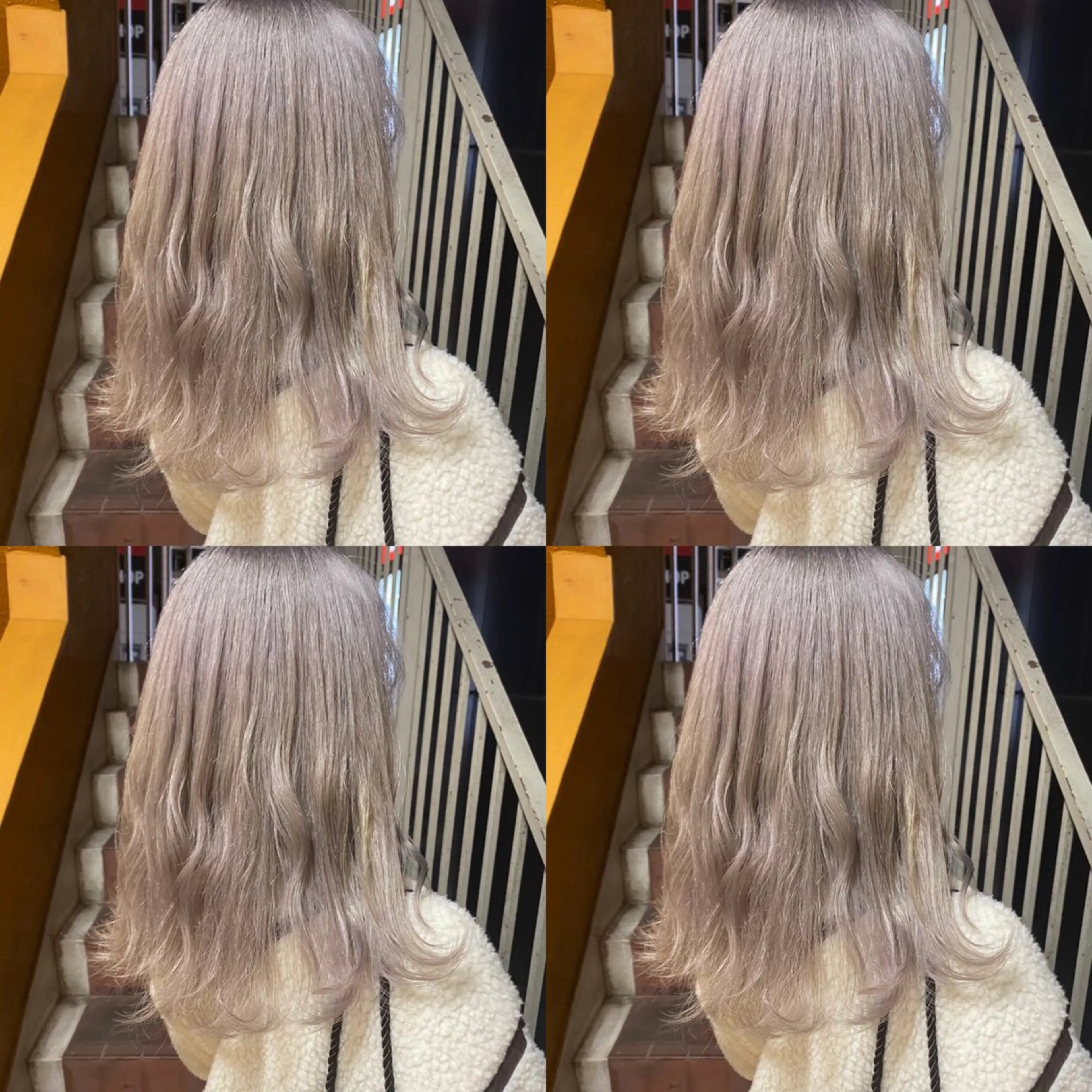 セミロング カラー ヘアアレンジ 💎韓国レイヤー× 髪質改善 ゆうま💎のヘアスタイル