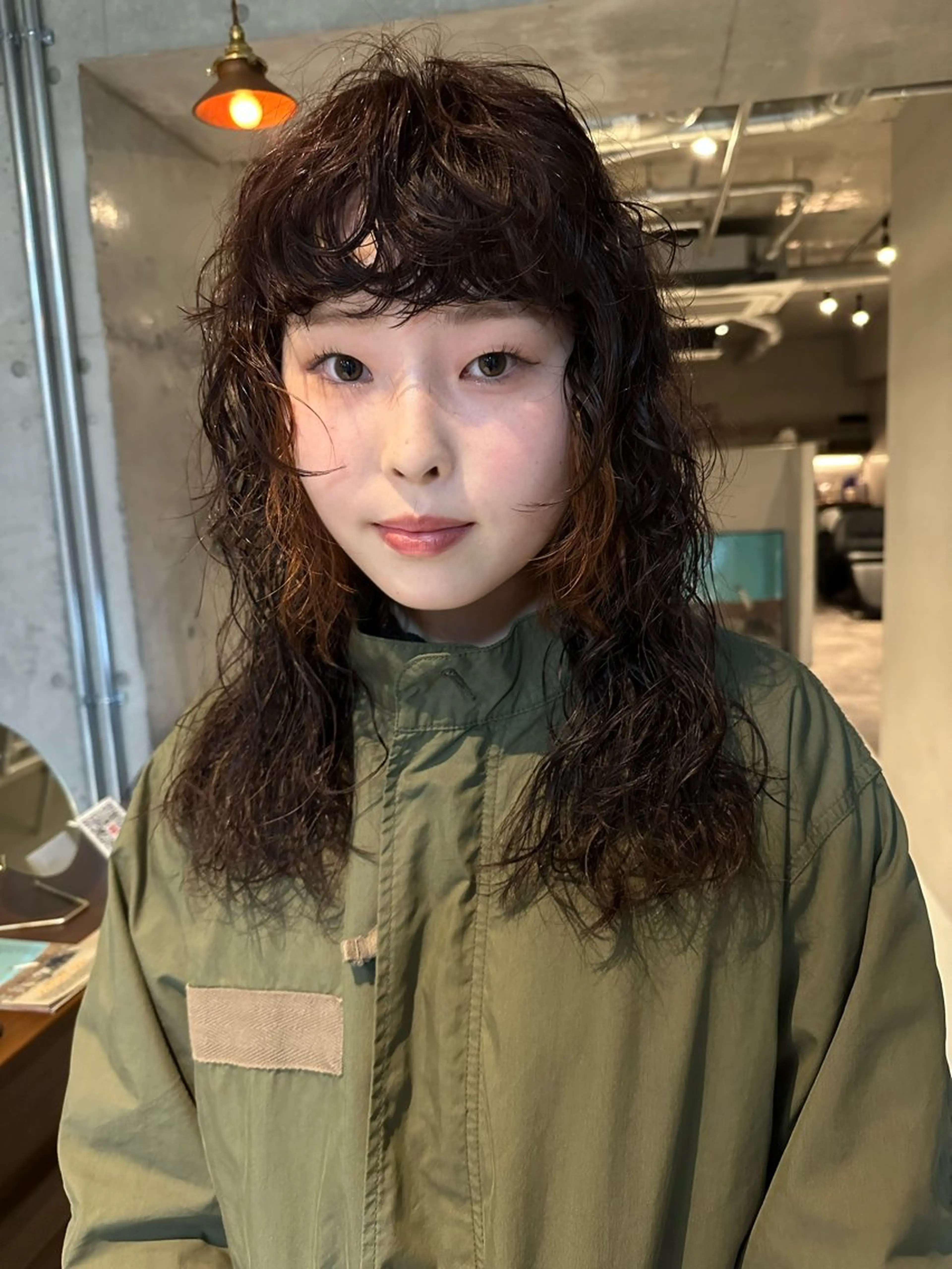 セミロング カラー パーマ 斎藤祐樹 /レイヤー/パーマのヘアスタイル