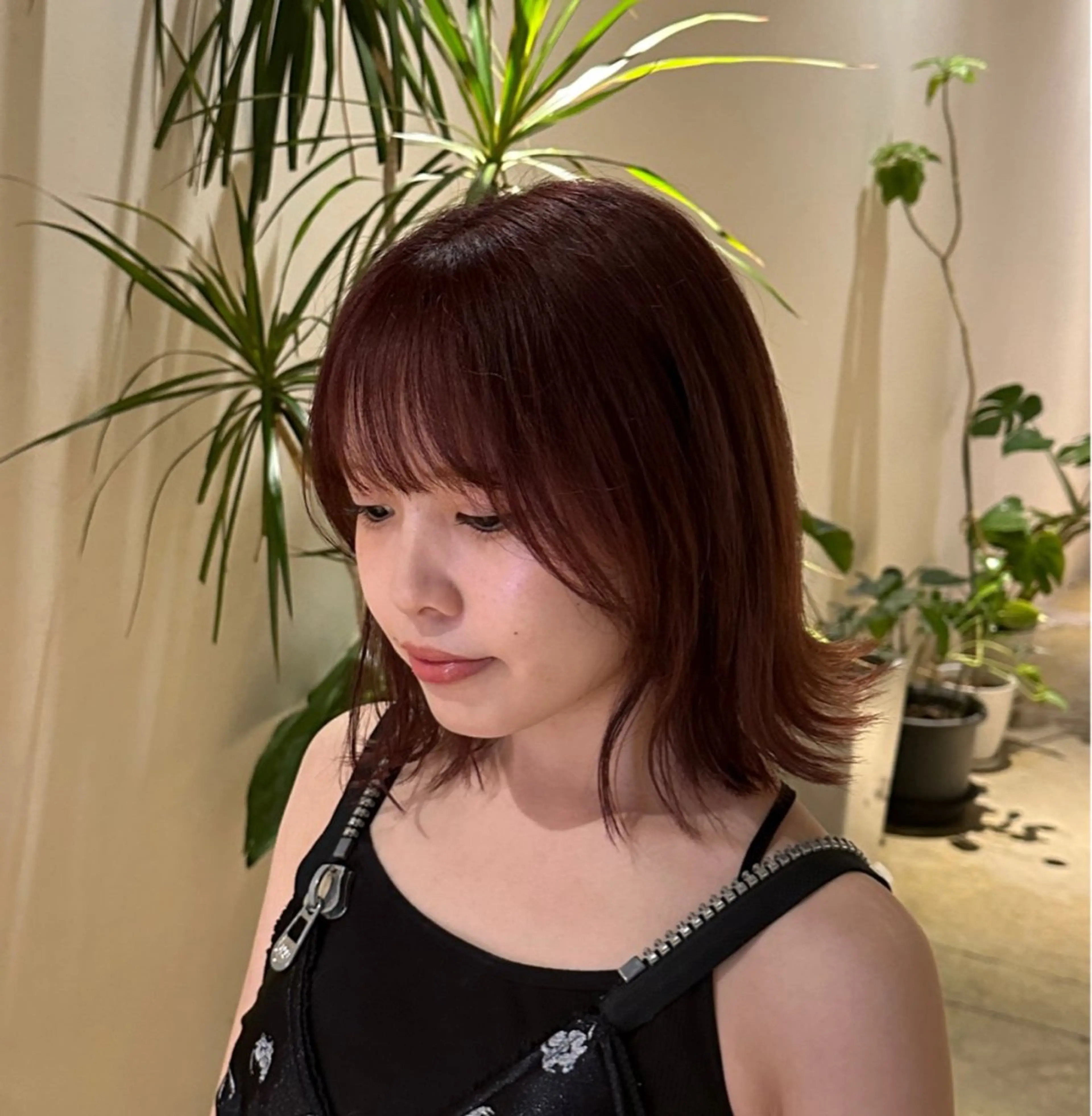 ショート カラー あゆみ︎︎✮／ 暖色カラー／博多のヘアスタイル