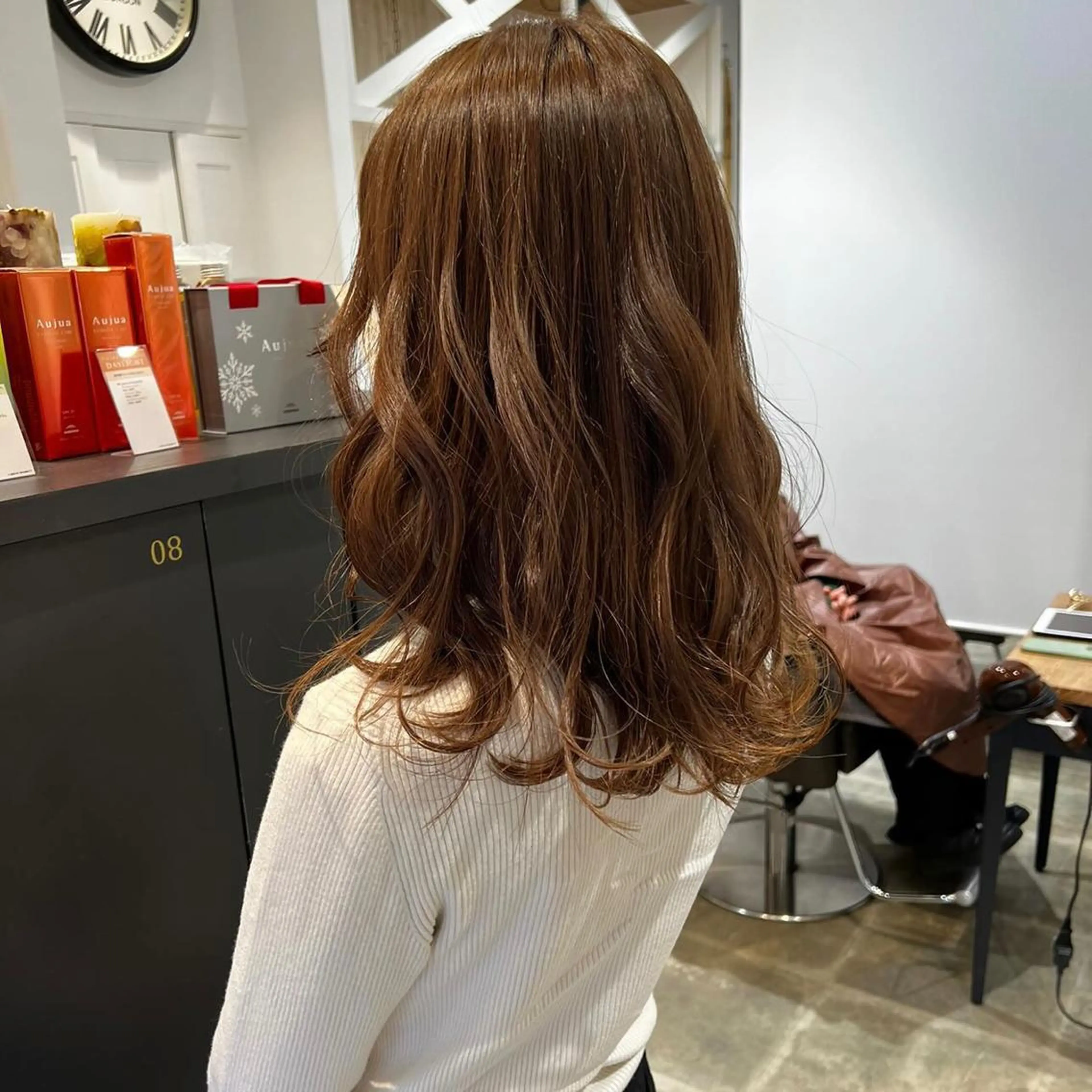 ロング カラー 韓国風ヘア 細沼 葵のヘアスタイル