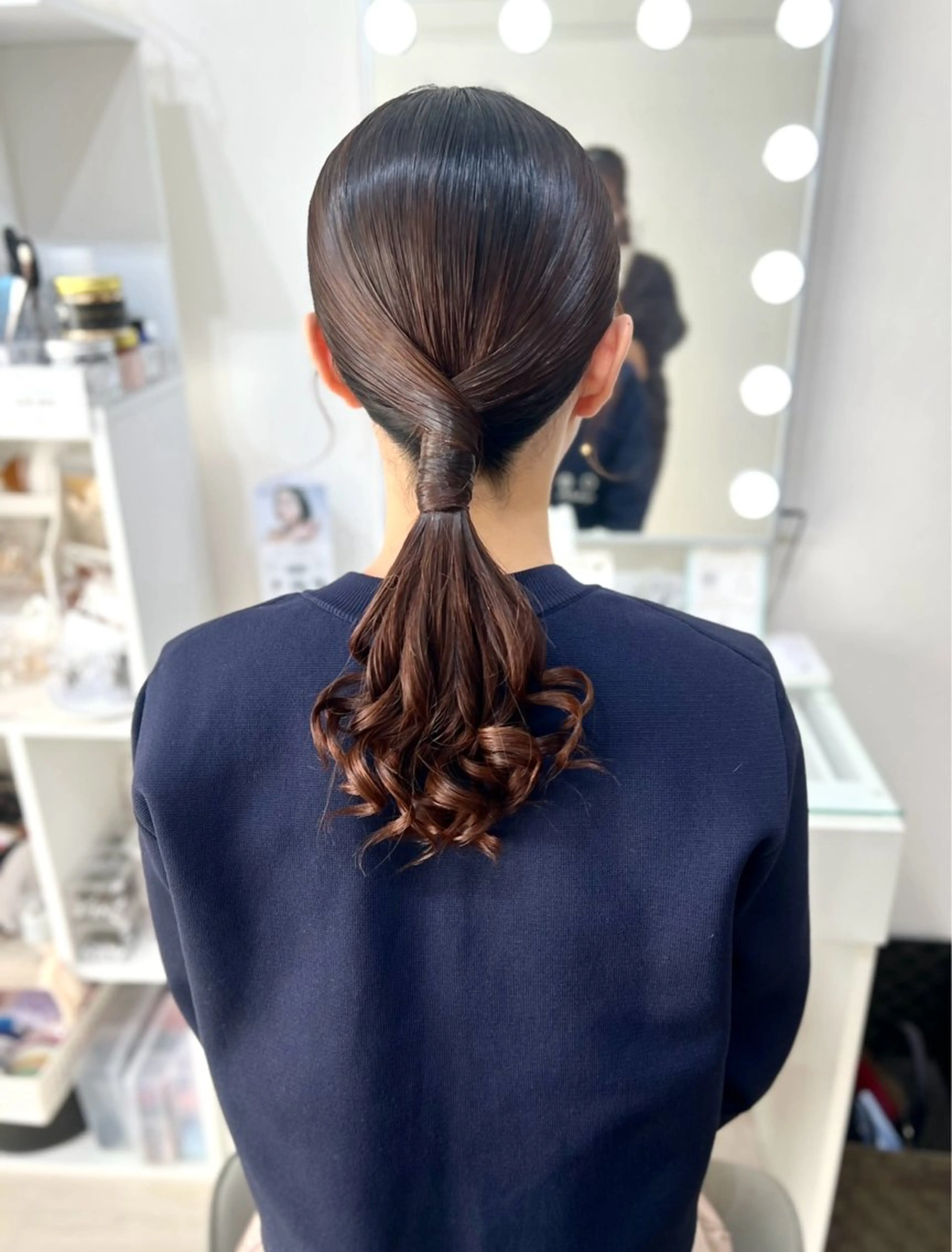 セミロング ヘアセット ヘアセット/金山 佐野 妃都美のヘアスタイル