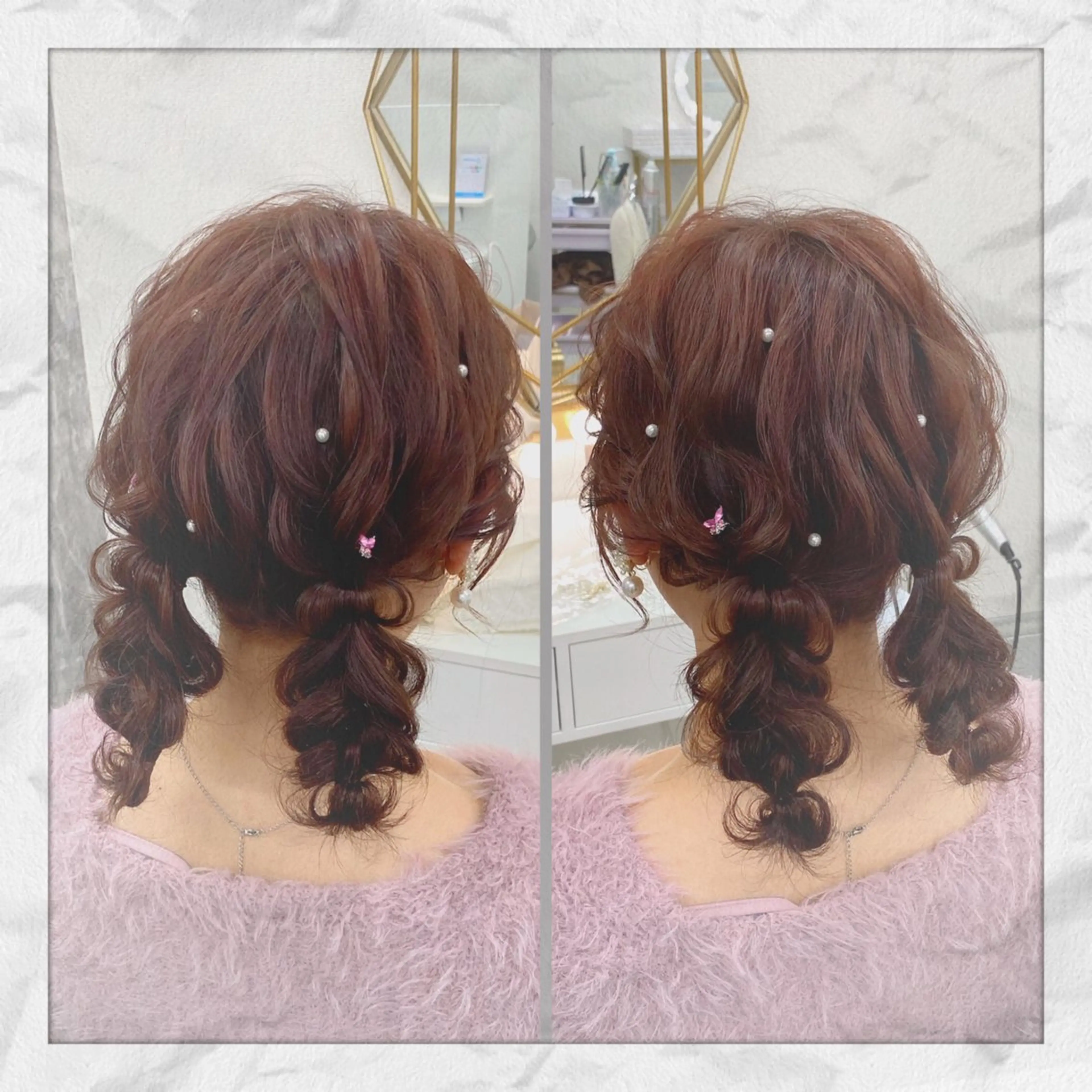 ミディアム ヘアアレンジ ヘアセット ヘアセット/着付け 𓇼 松本 夏美𓇼のその他イメージ