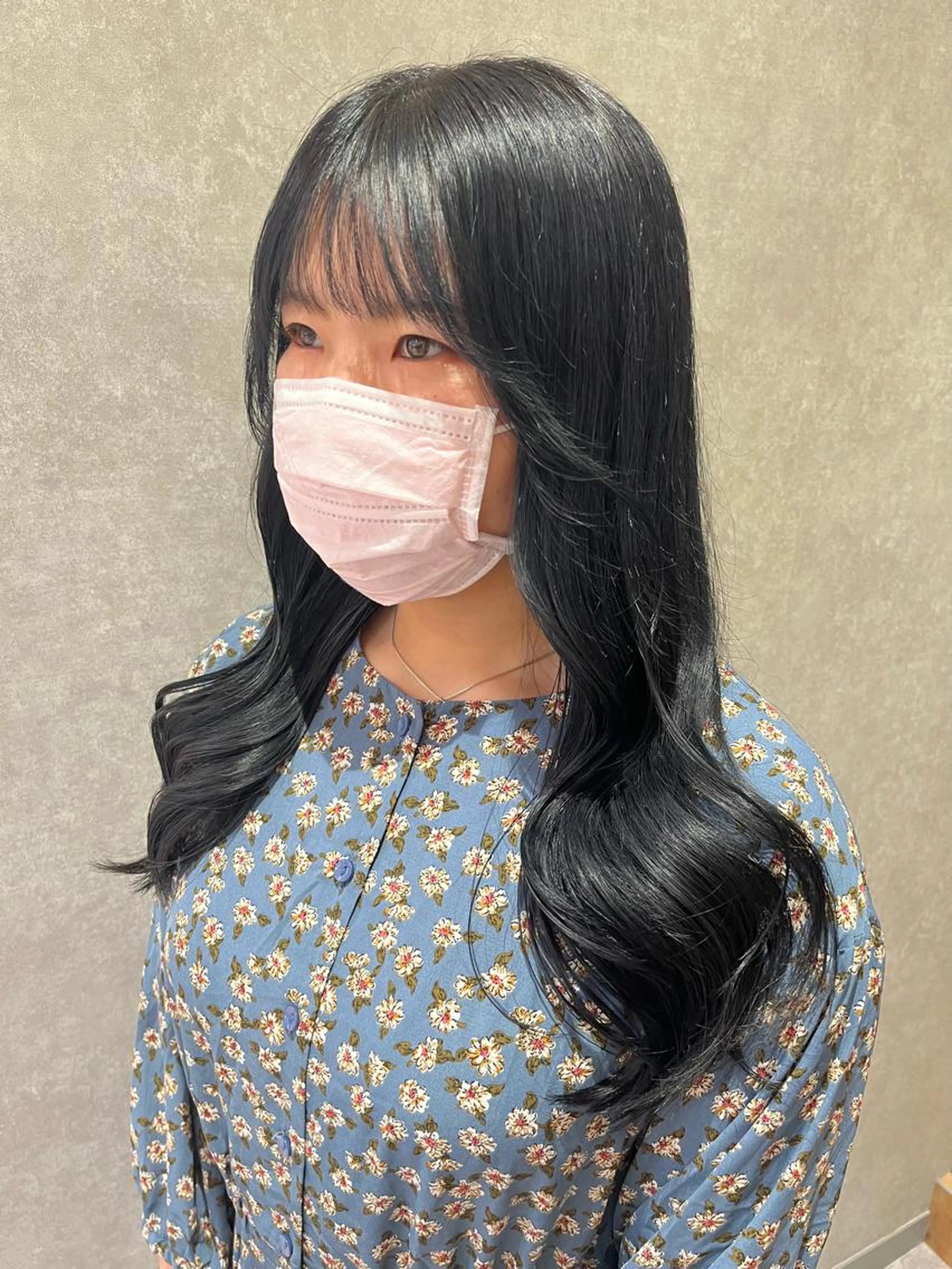 就活生、実習生おすすめ💫ブルーブラックカラー+保護トリートメント付き💎‎🤍の写真