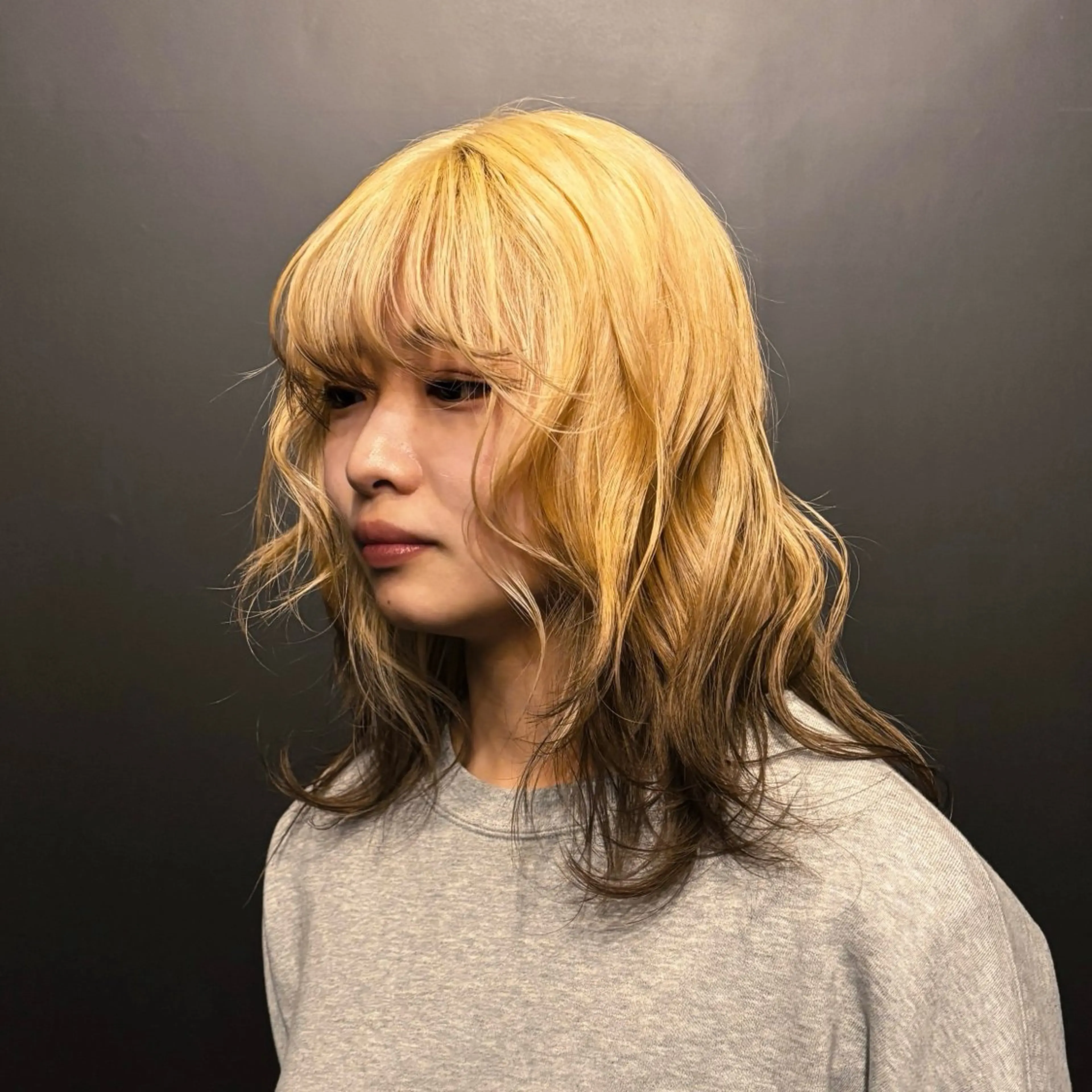 セミロング ヘアカラー ニュアンスヘア ★リョウカ★のヘアスタイル
