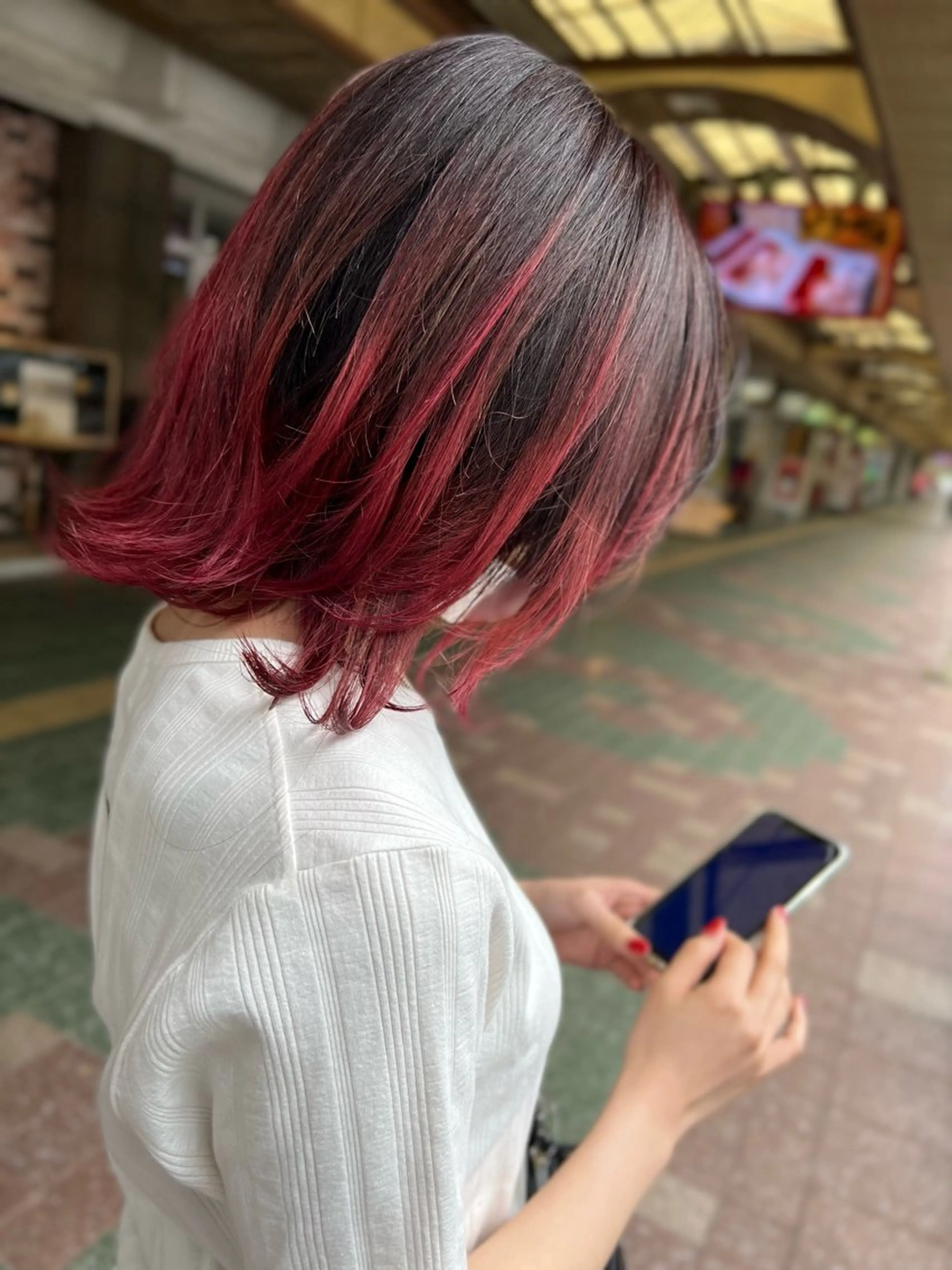 カラー バレイヤージュ ハイライトカラー ヘアカラー maison所属・川崎 健翔のヘアスタイル