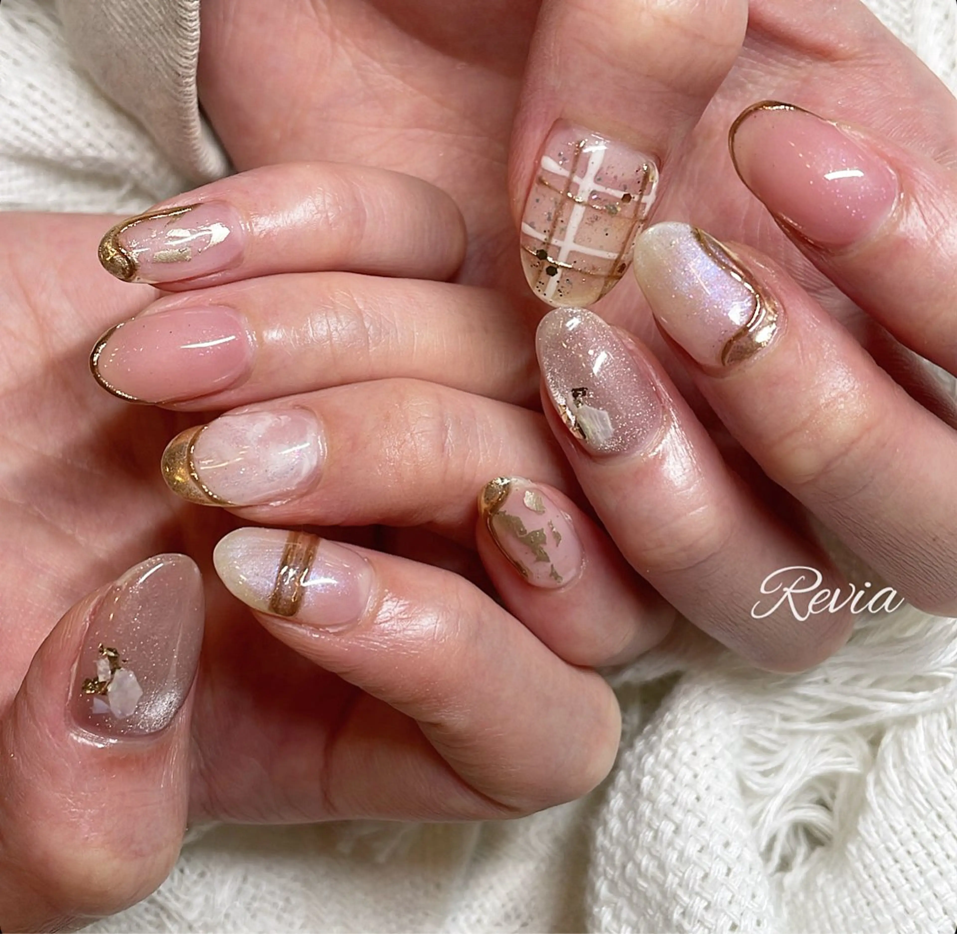 ネイル ハンドネイル revia所属・ERI Nailistのネイルデザイン