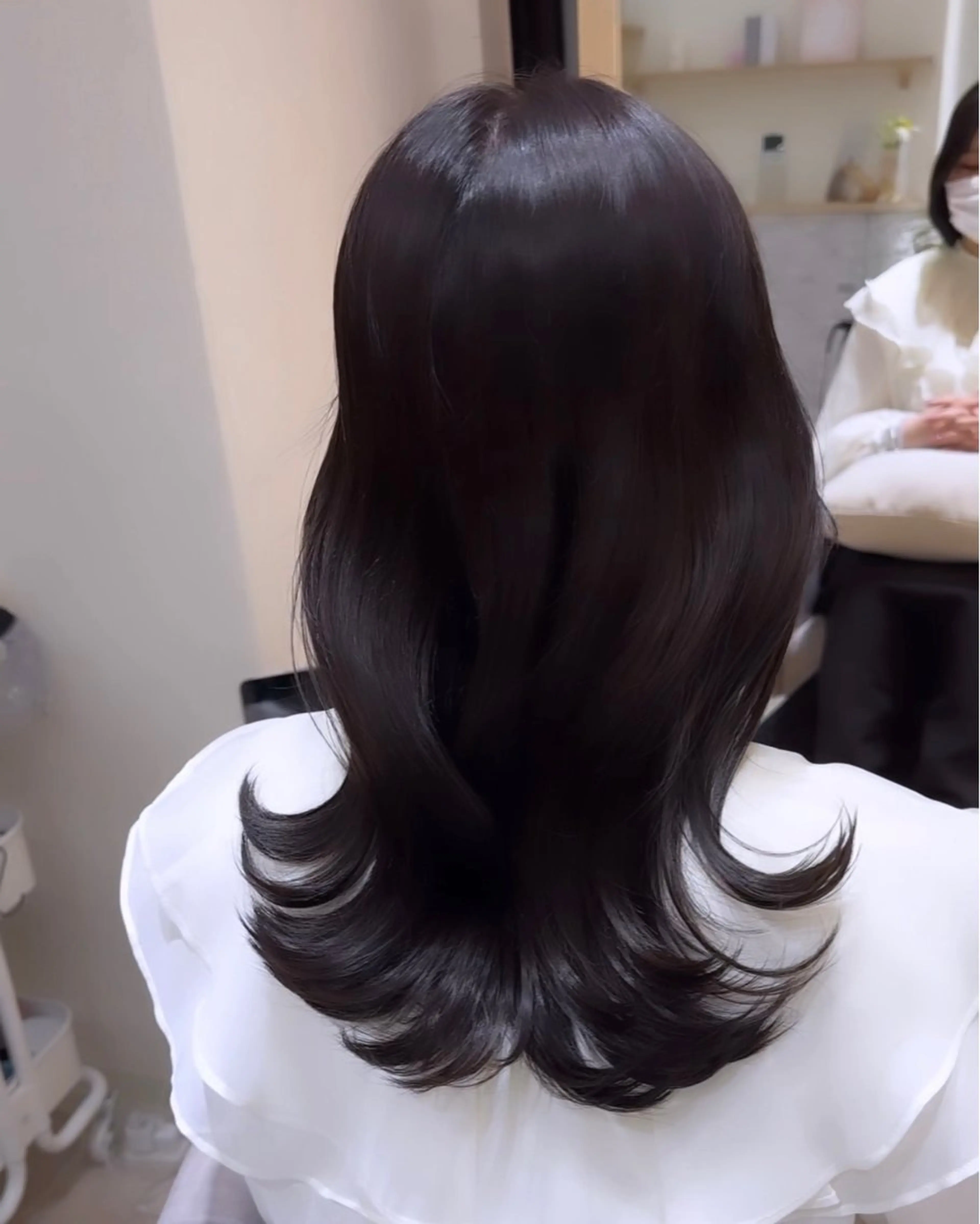 セミロング レイヤーカット ローレイヤー カットモデル募集 ミネのヘアスタイル