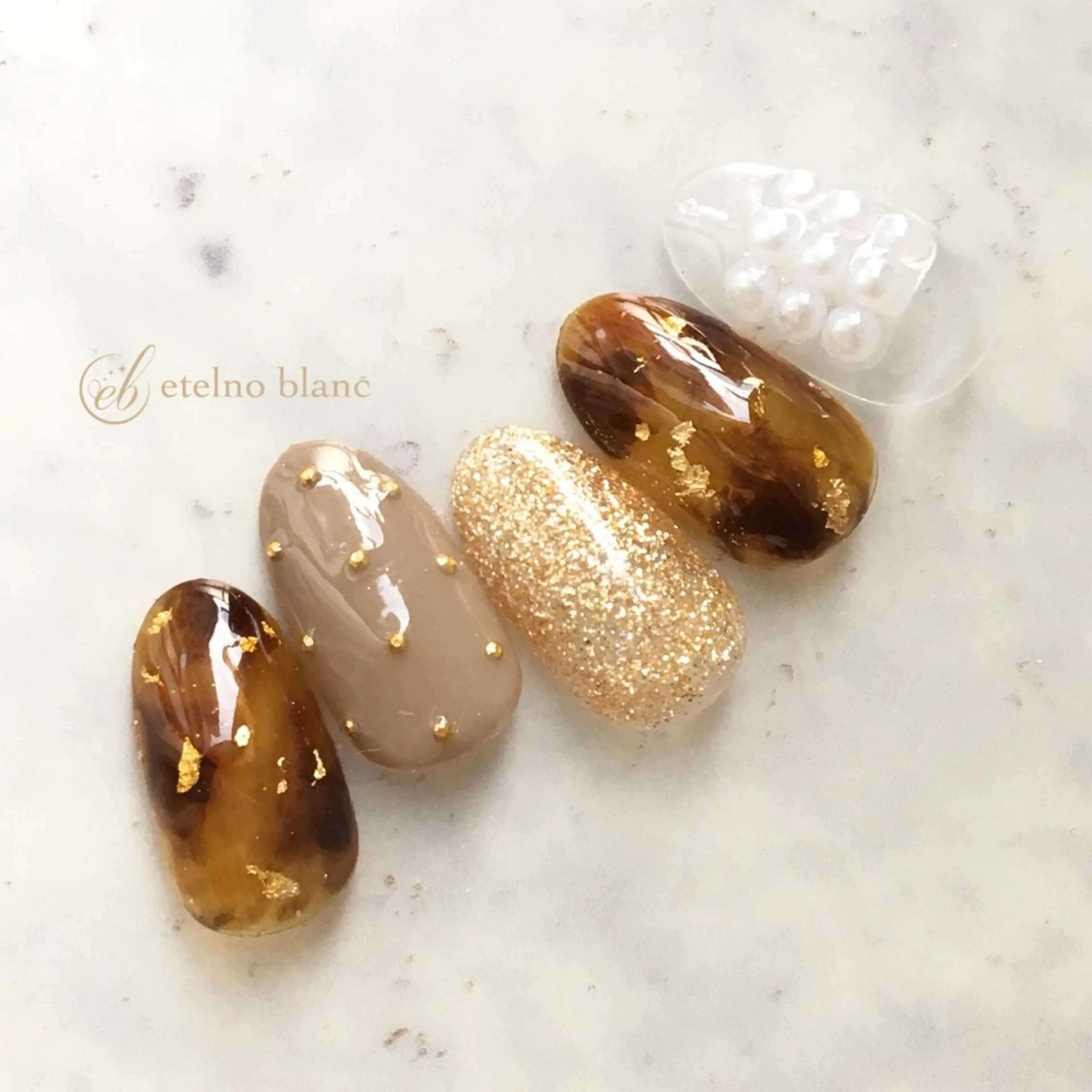 ネイル etelno blanc中目黒のネイルデザイン
