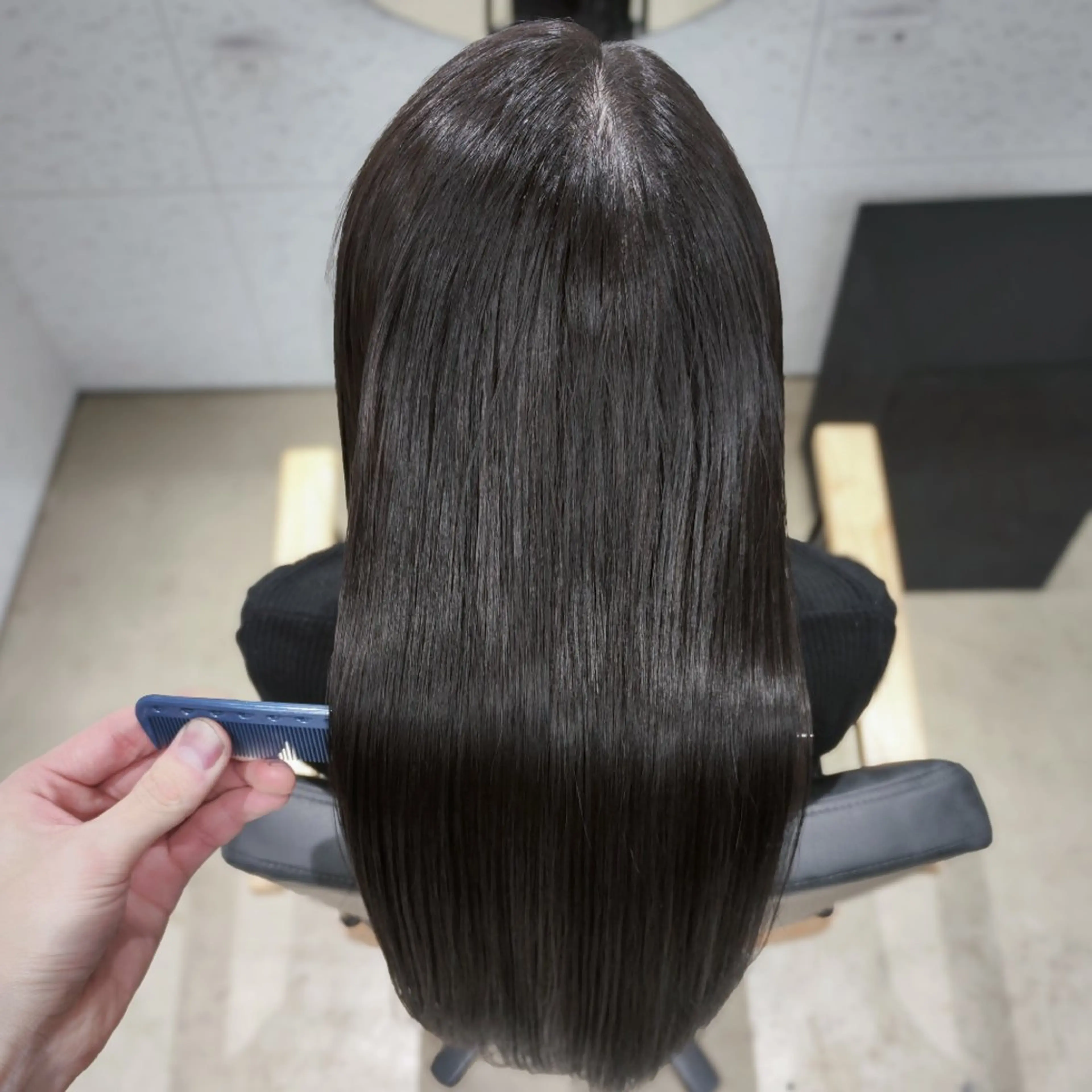 ロング デザインカット 髪質改善 トリートメント BE HERE NOW N°03所属・角谷 貫太郎のヘアスタイル