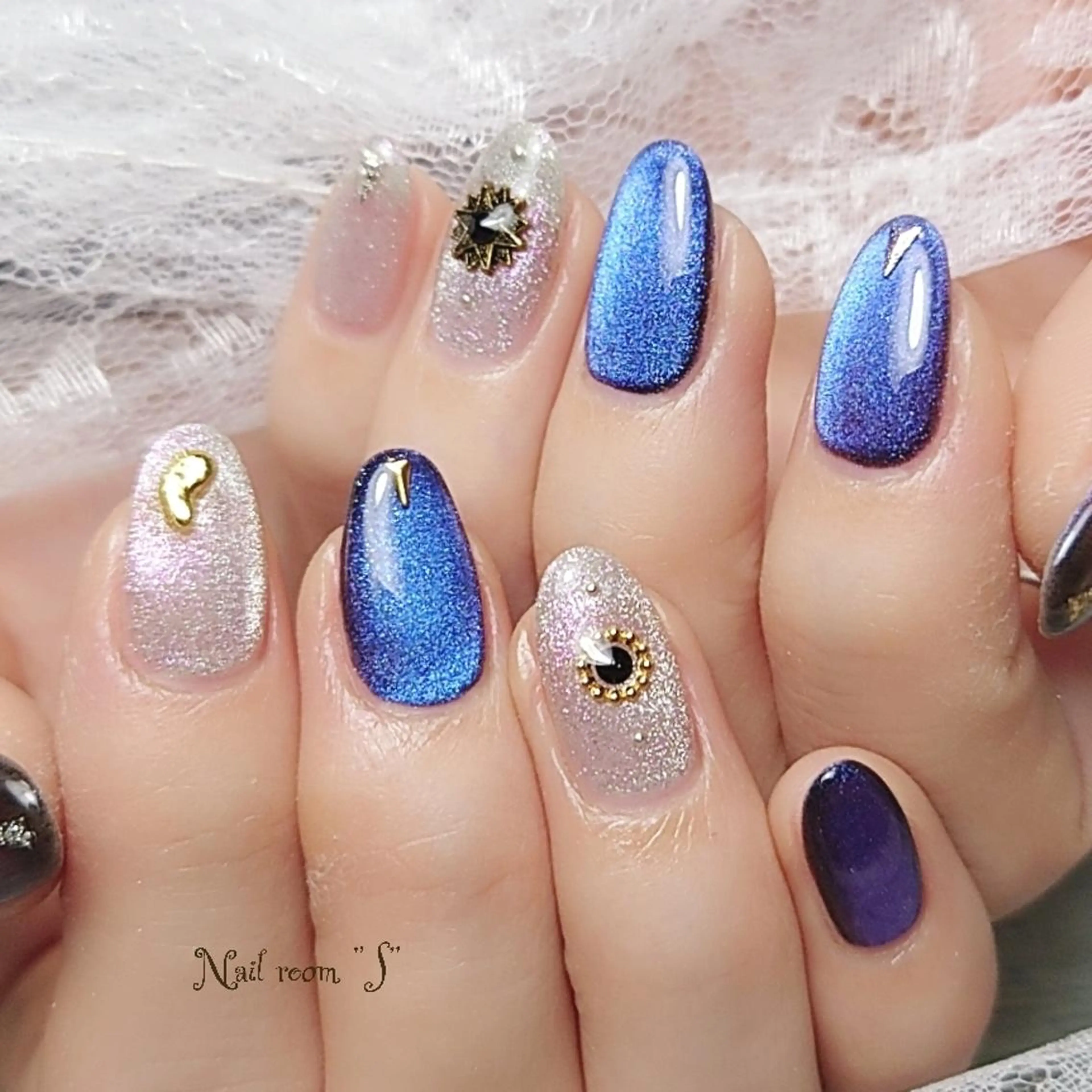 ネイル マグネットネイル Nail room  "S"  SAKAIのネイルデザイン