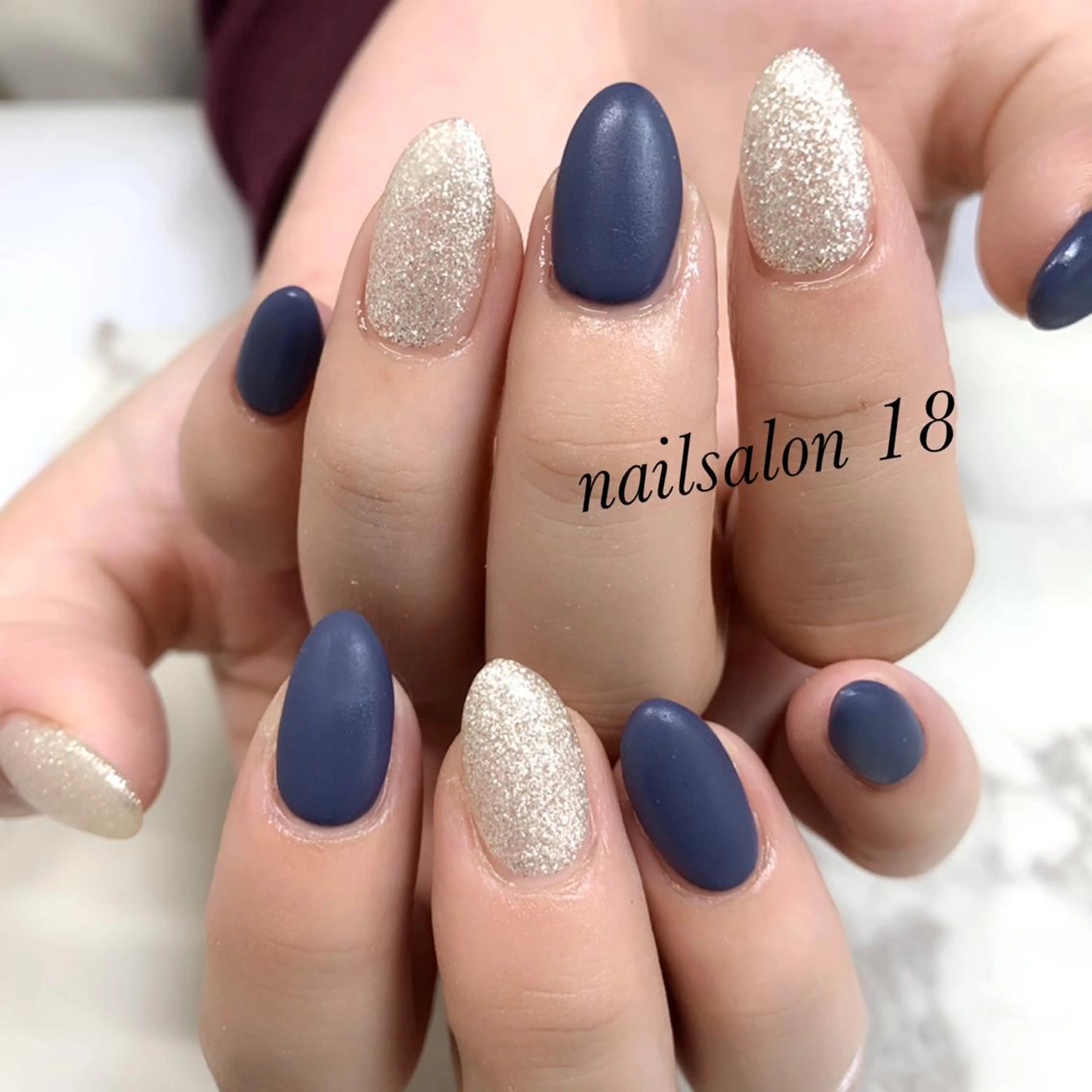 メンズ ネイル マットネイル ハンドネイル nail salon 18.のネイルデザイン