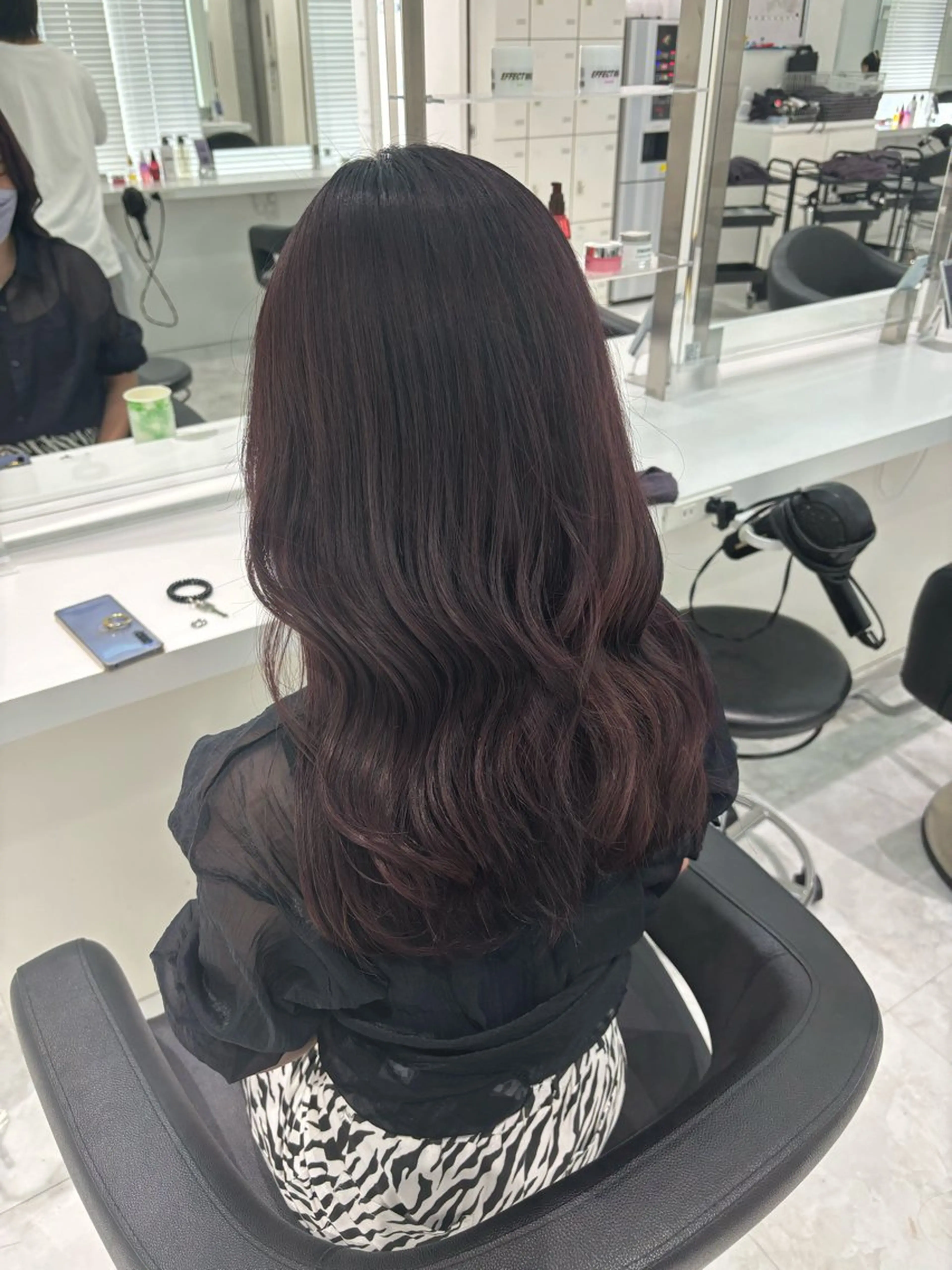 ロング ヘアカラー ヘッドスパ ヘアセット 都内1優しい🤍透明 感カラー🤍サツキのヘアスタイル