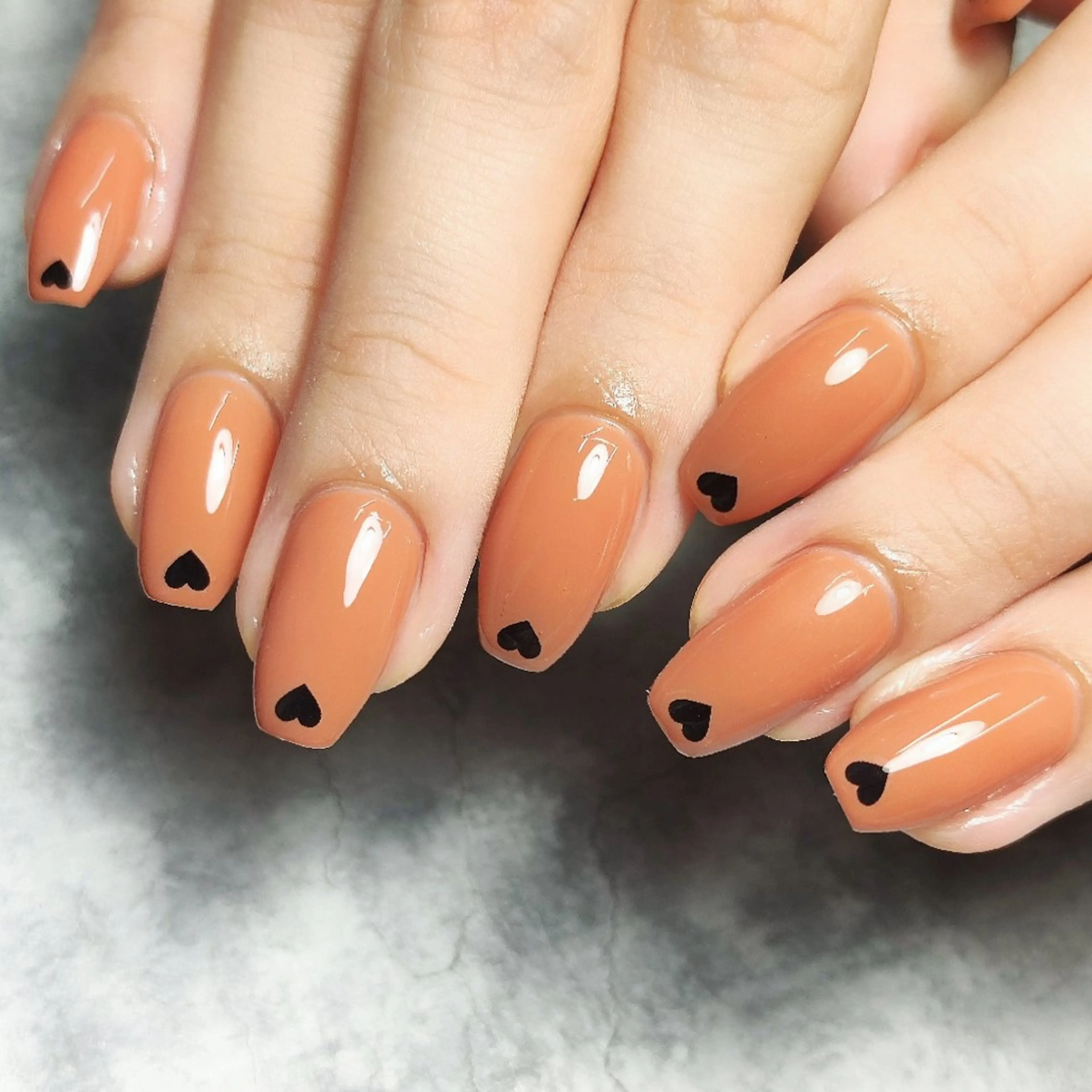 ネイル ハート ハンドネイル 個人サロン saltnailのネイルデザイン