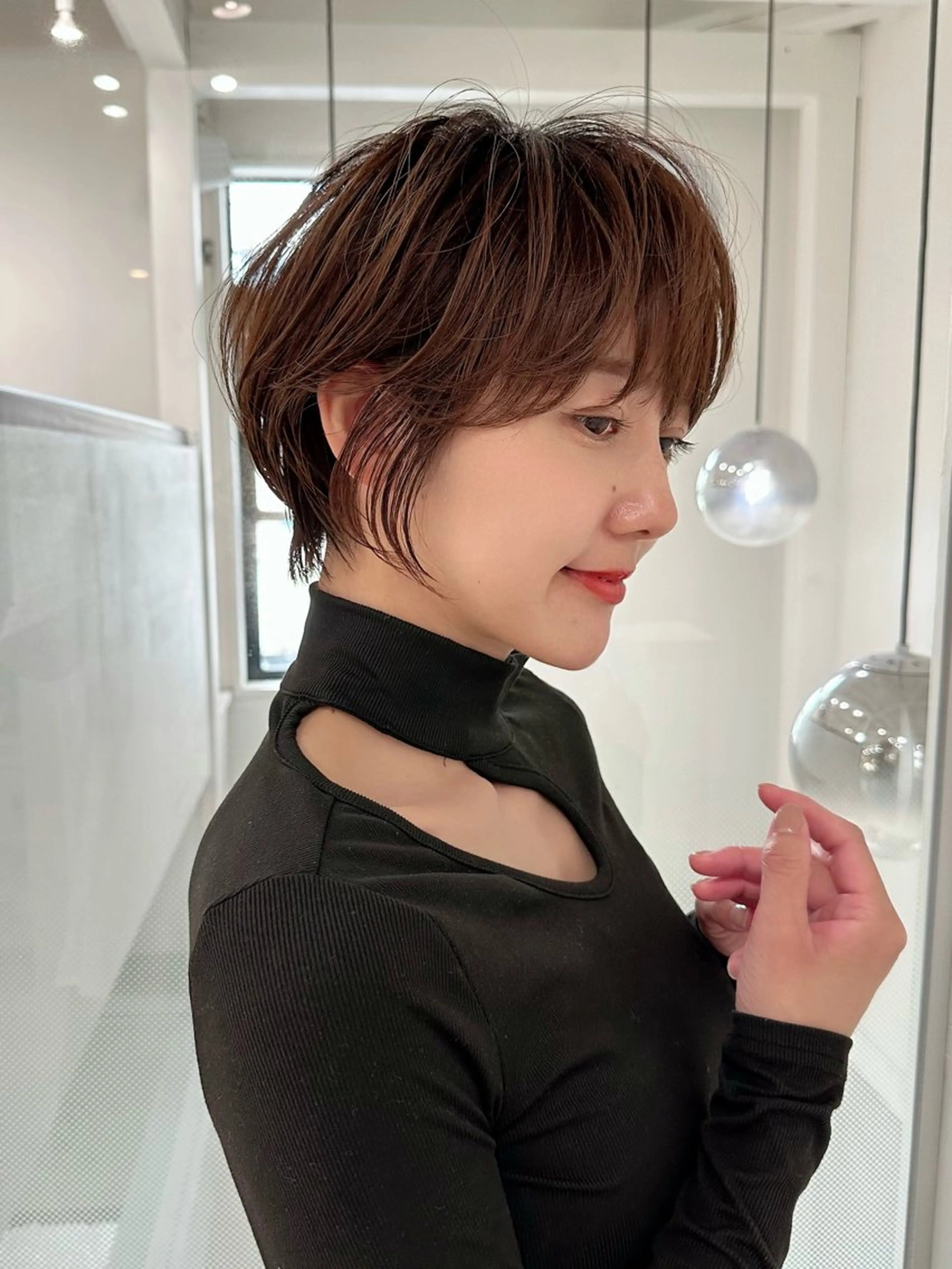 ショート ショートヘア 小顔カット カット ヘアカラー トリートメント ヘッドスパ 遠藤大雅 ショート /韓国ボブ🌈のヘアスタイル
