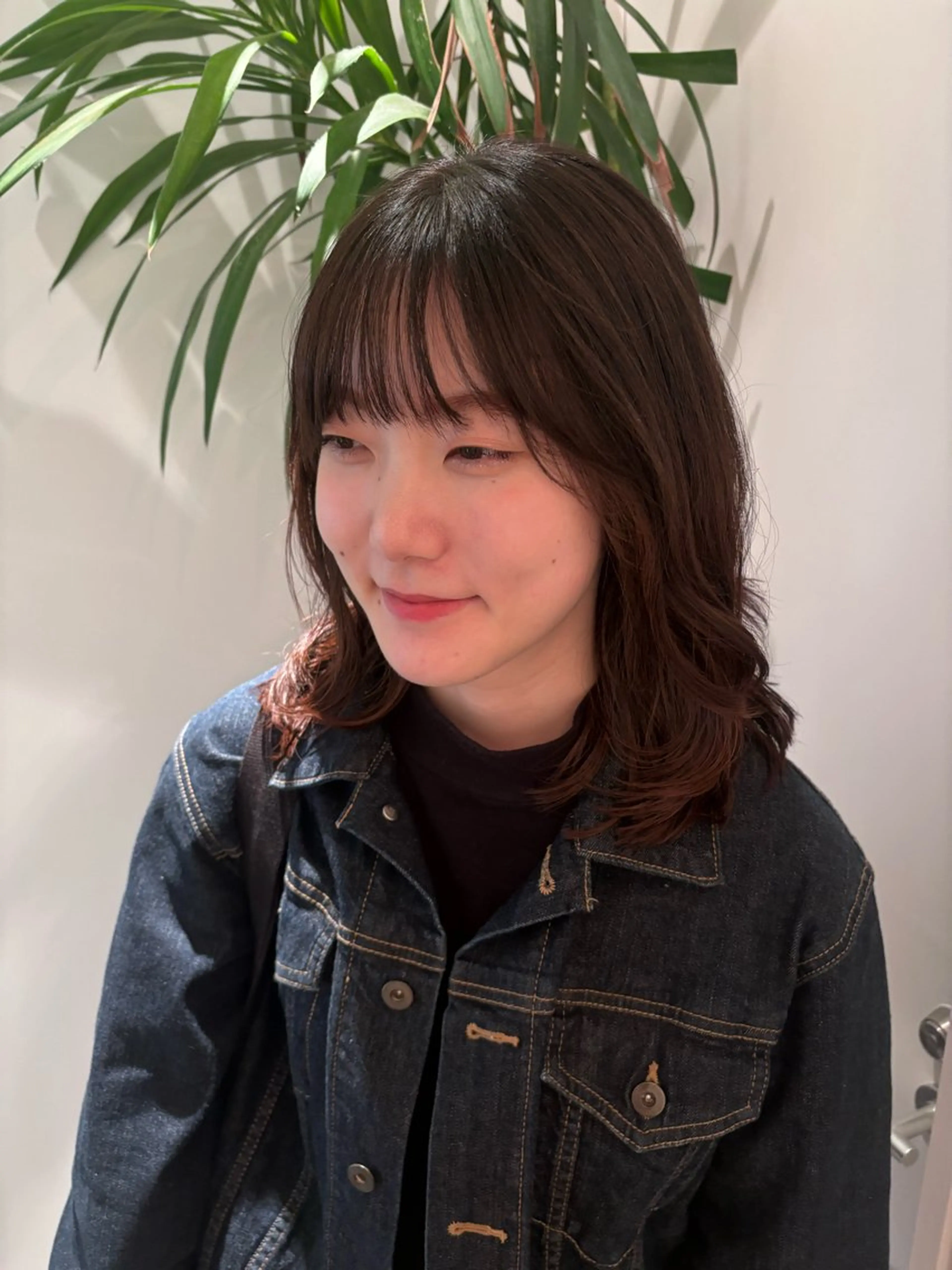 パーマ 🎀調布仙川透明感オ リーブカラー干莉🎀のヘアスタイル